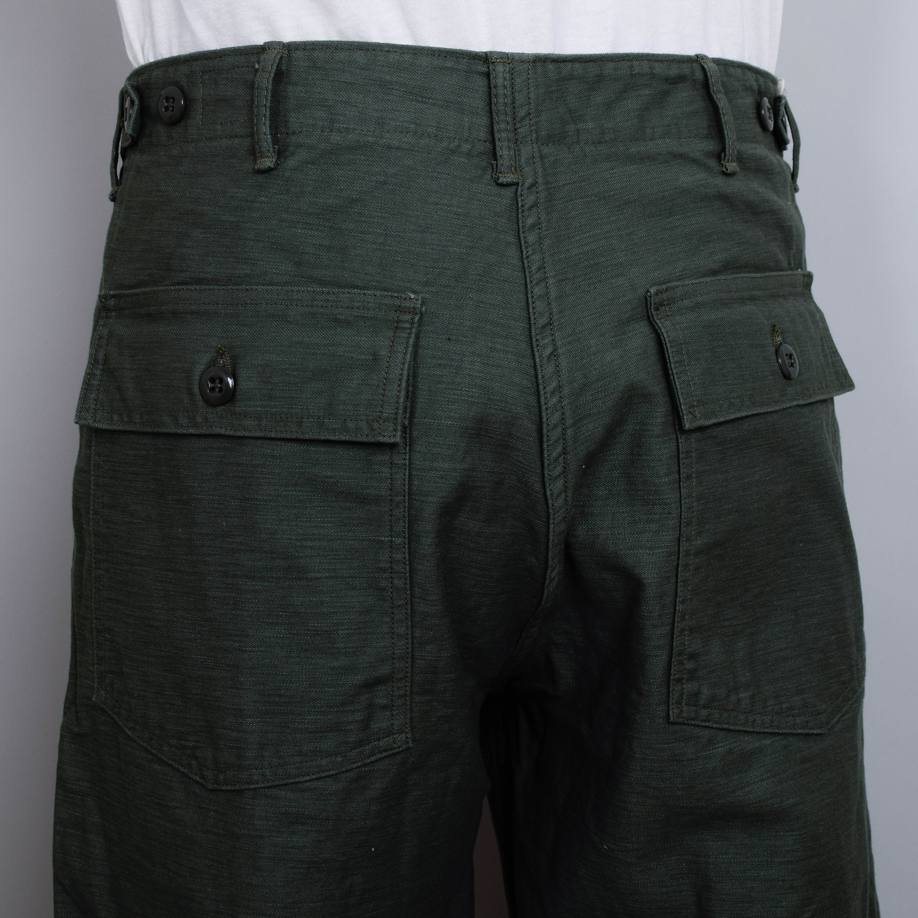 OrSlow US Army Fatigue Pants: Regular - Green - Image 3