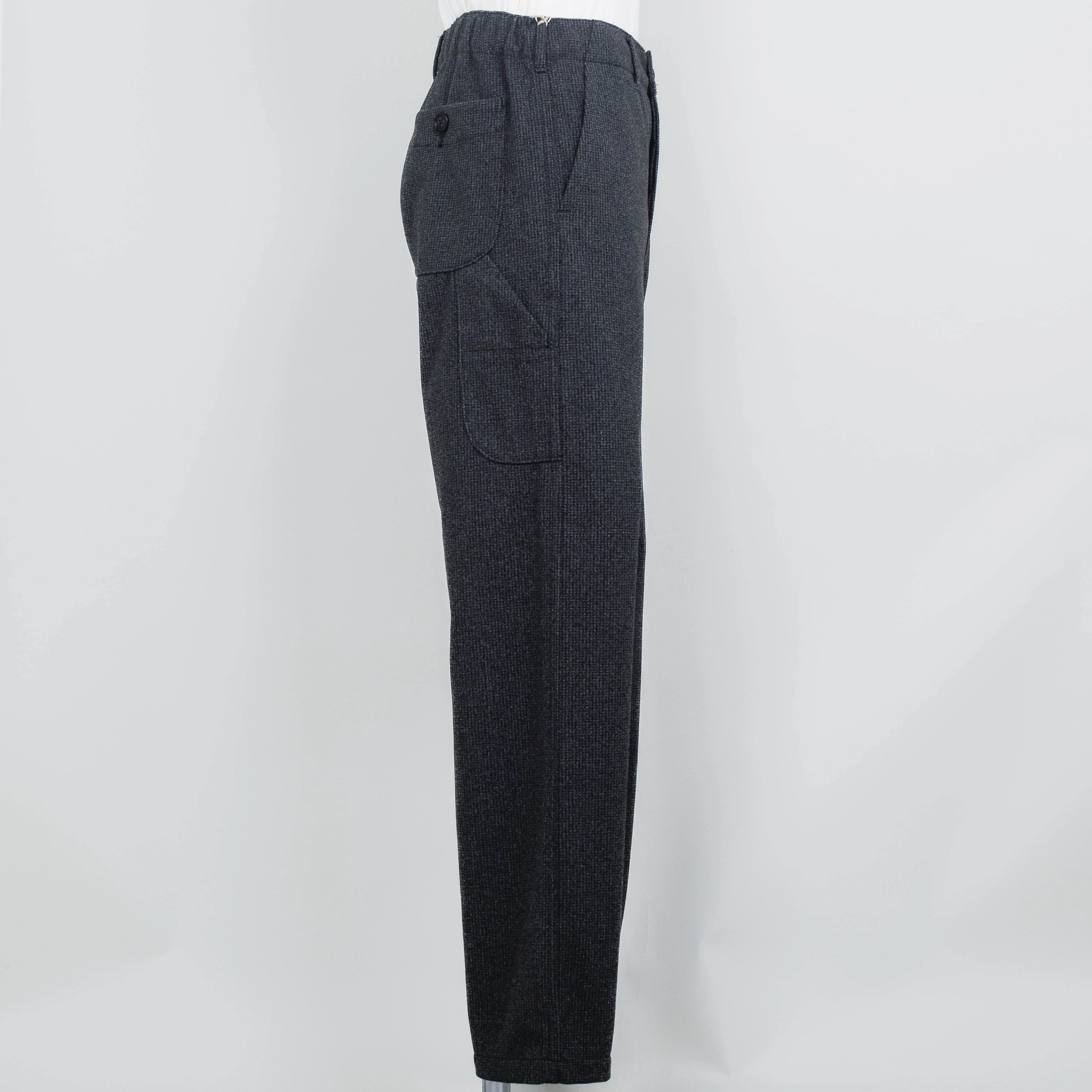 OrSlow French Work Pants Houndstooth - Charcoal Gray - Image 2