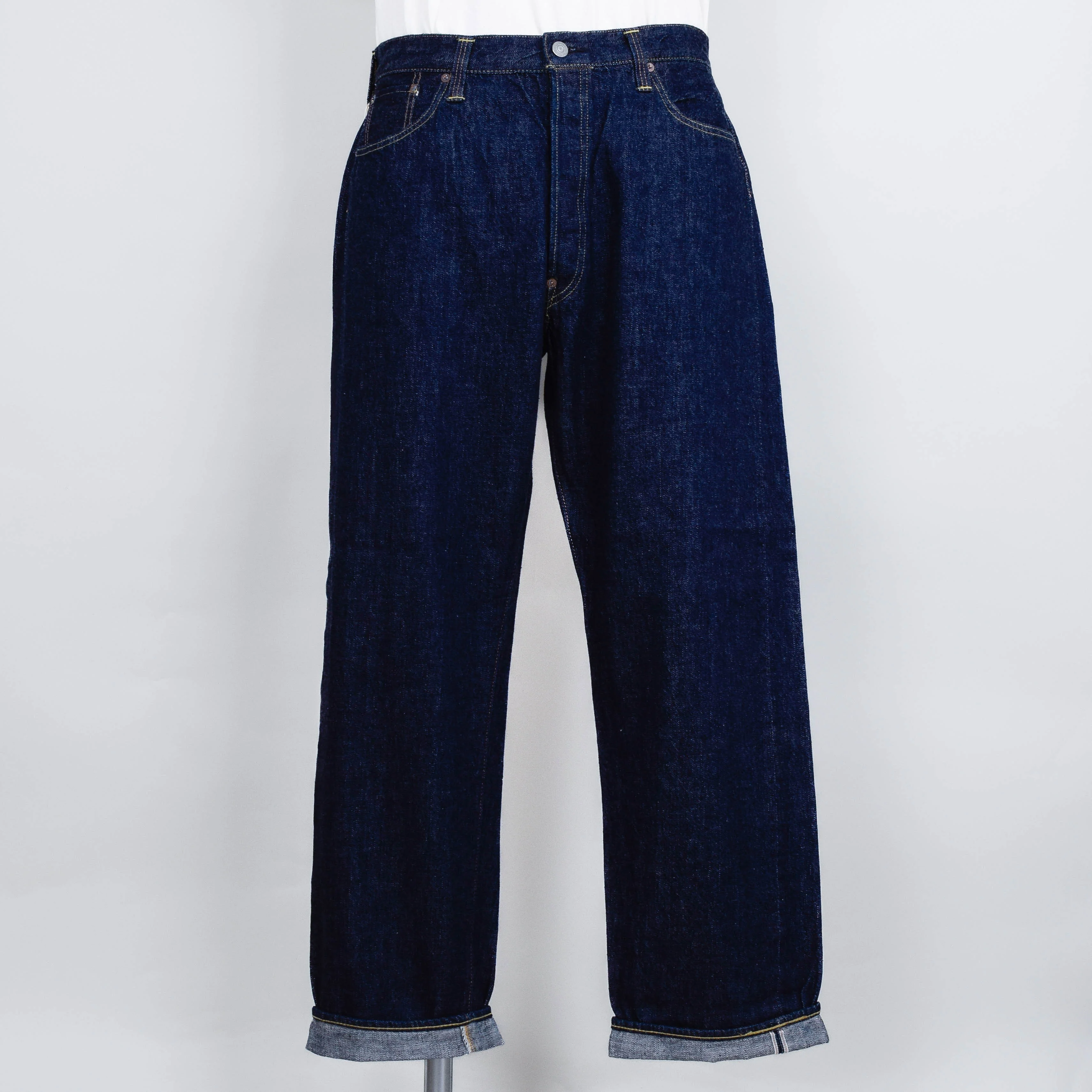 OrSlow Grand Dad's Fit Denim Pants - One Wash