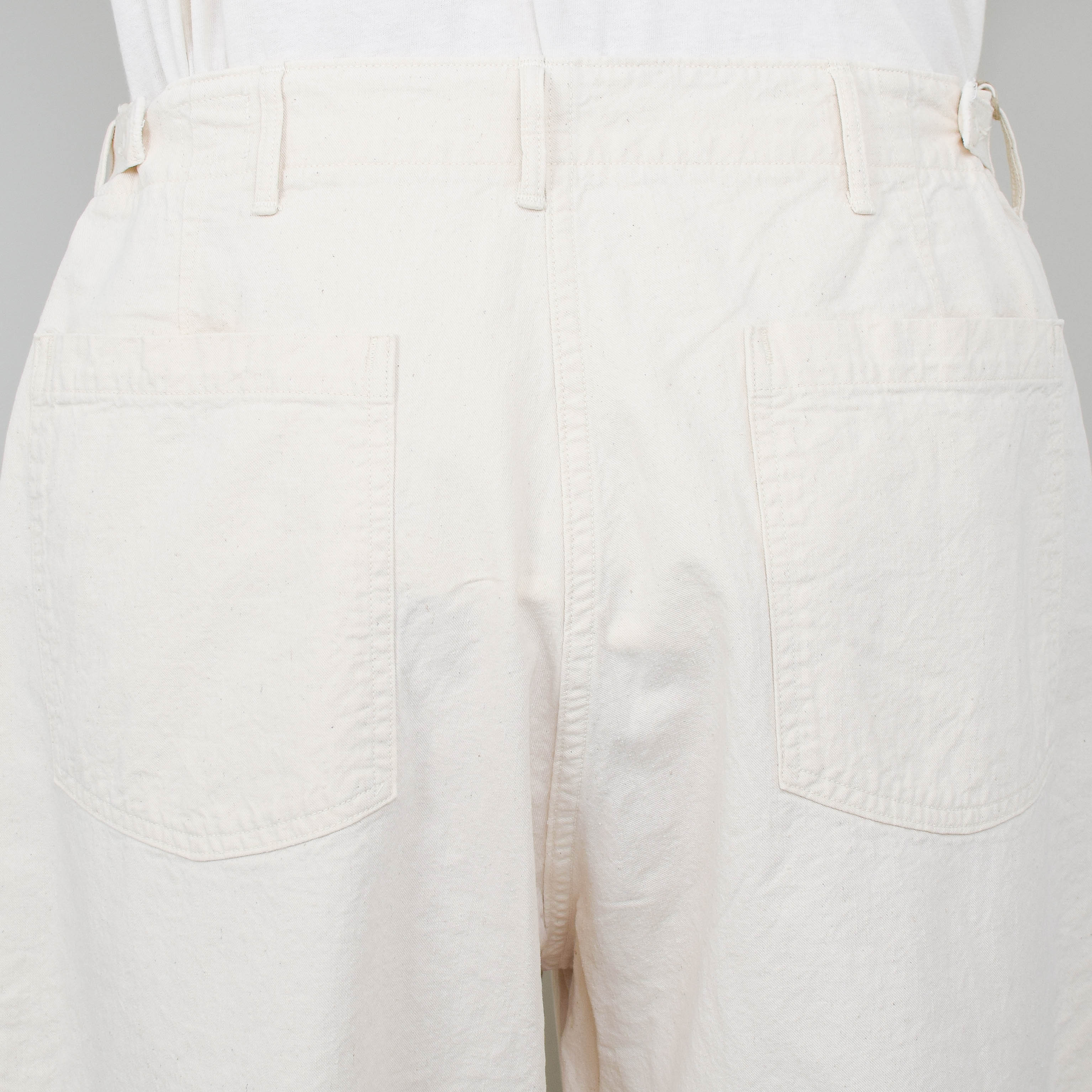 OrSlow Original Napped Twill Summer Fatigue Pants - Ecru - Image 3
