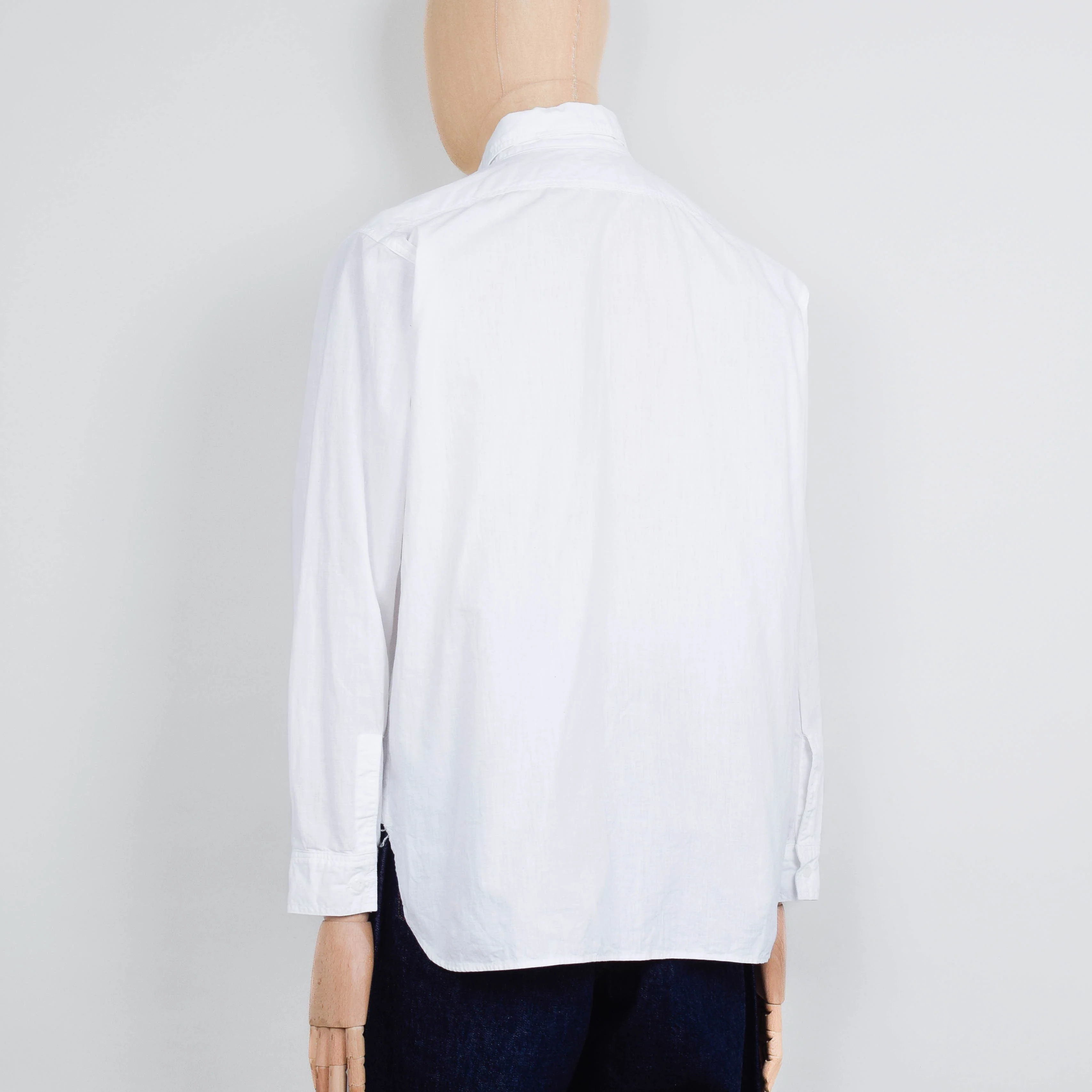 Orslow Relax Fit Chambray Work Shirt - White - Image 3