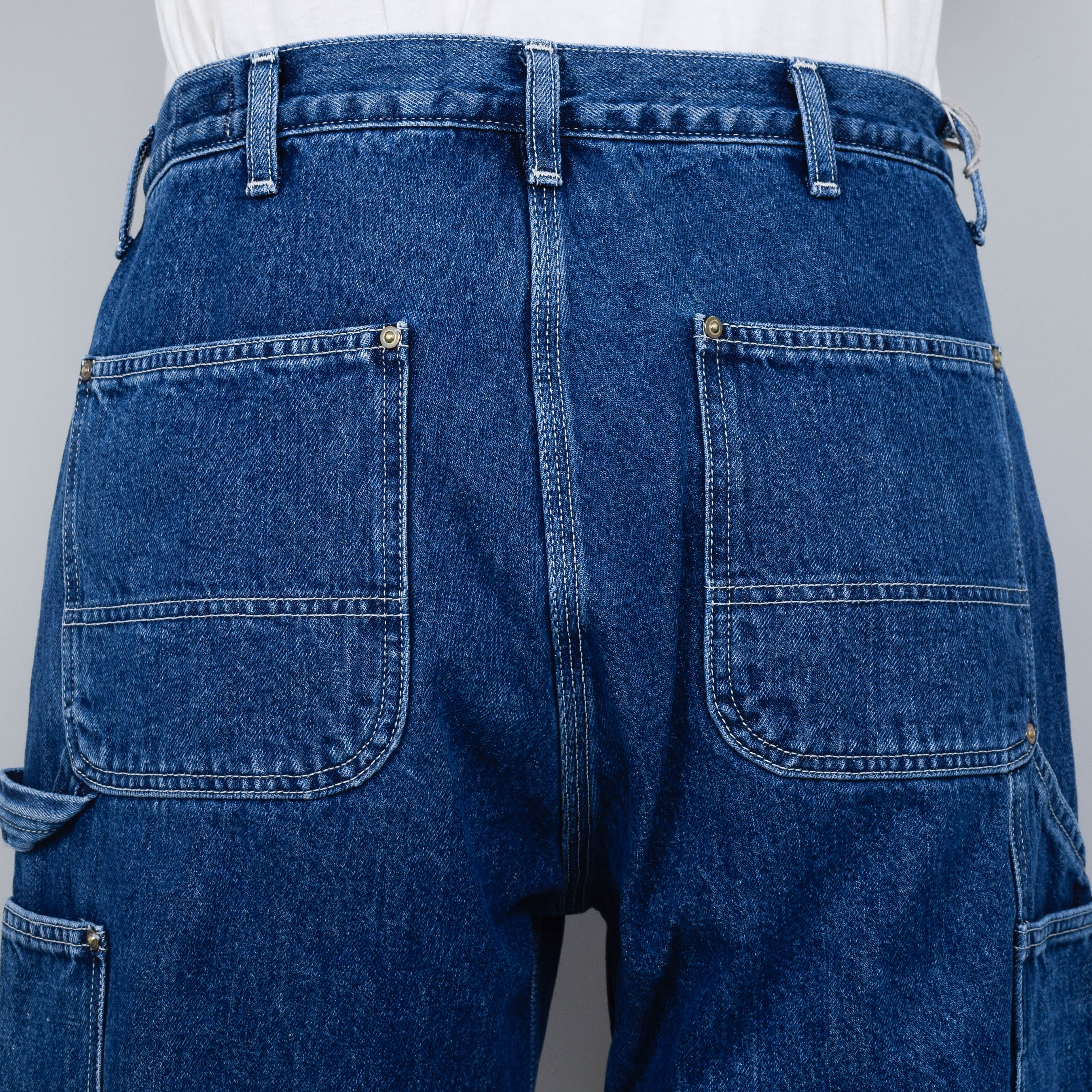OrSlow Relax Fit Denim Painter Pants - 6 Month Wash - Image 3