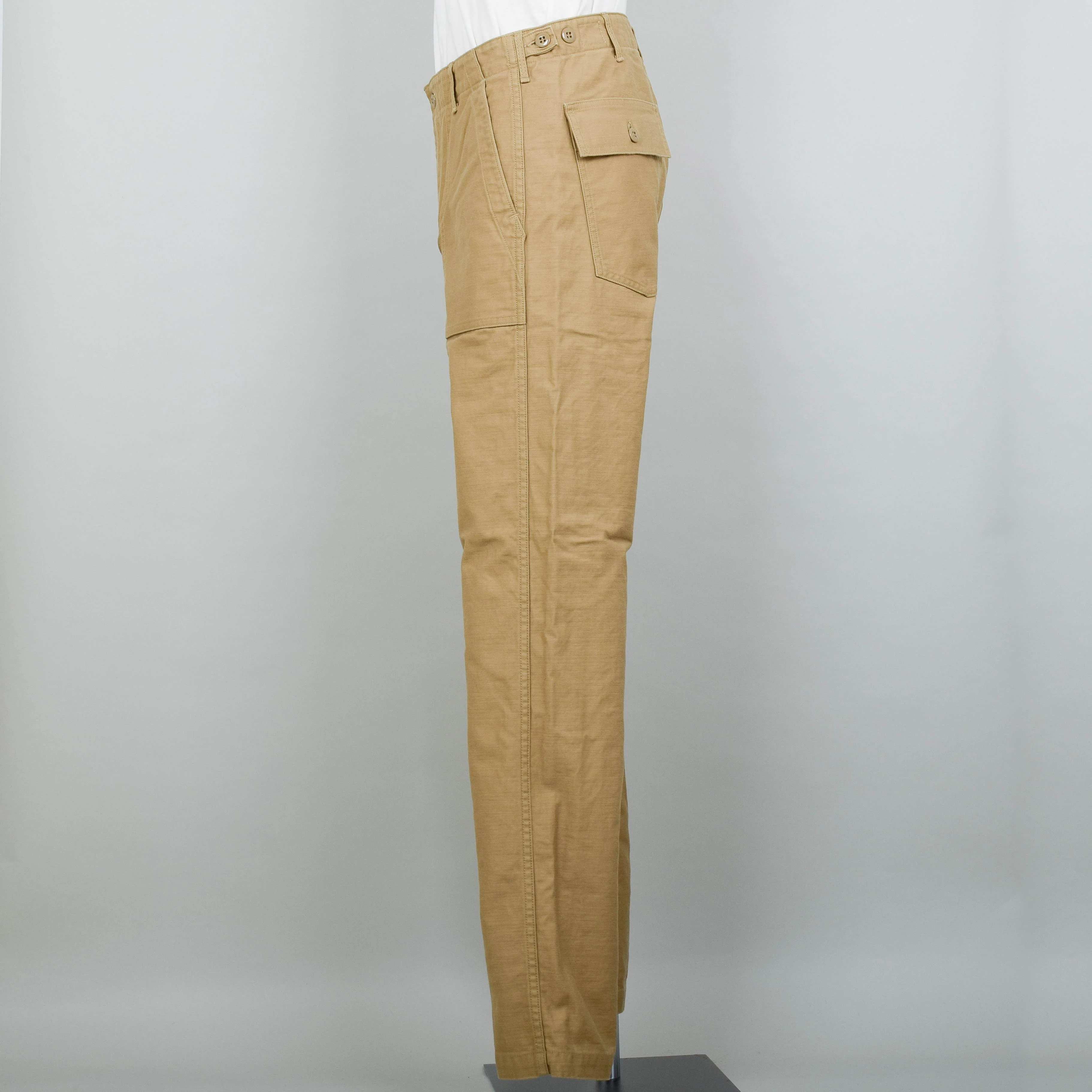 OrSlow Slim Fit Fatigue Pants - Khaki - Image 2