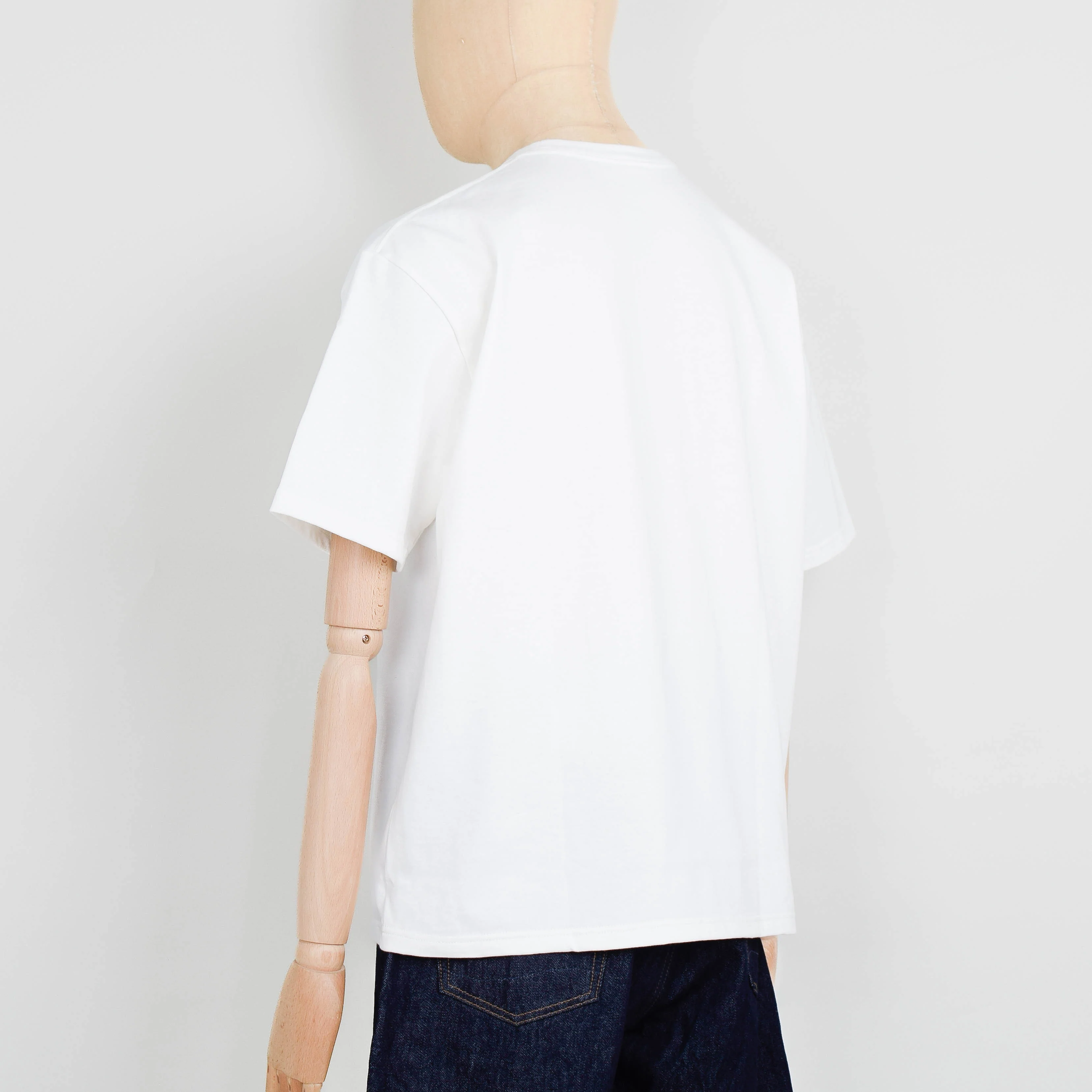 Orslow Sturdy Cotton T-Shirt With Pocket - White - Image 3