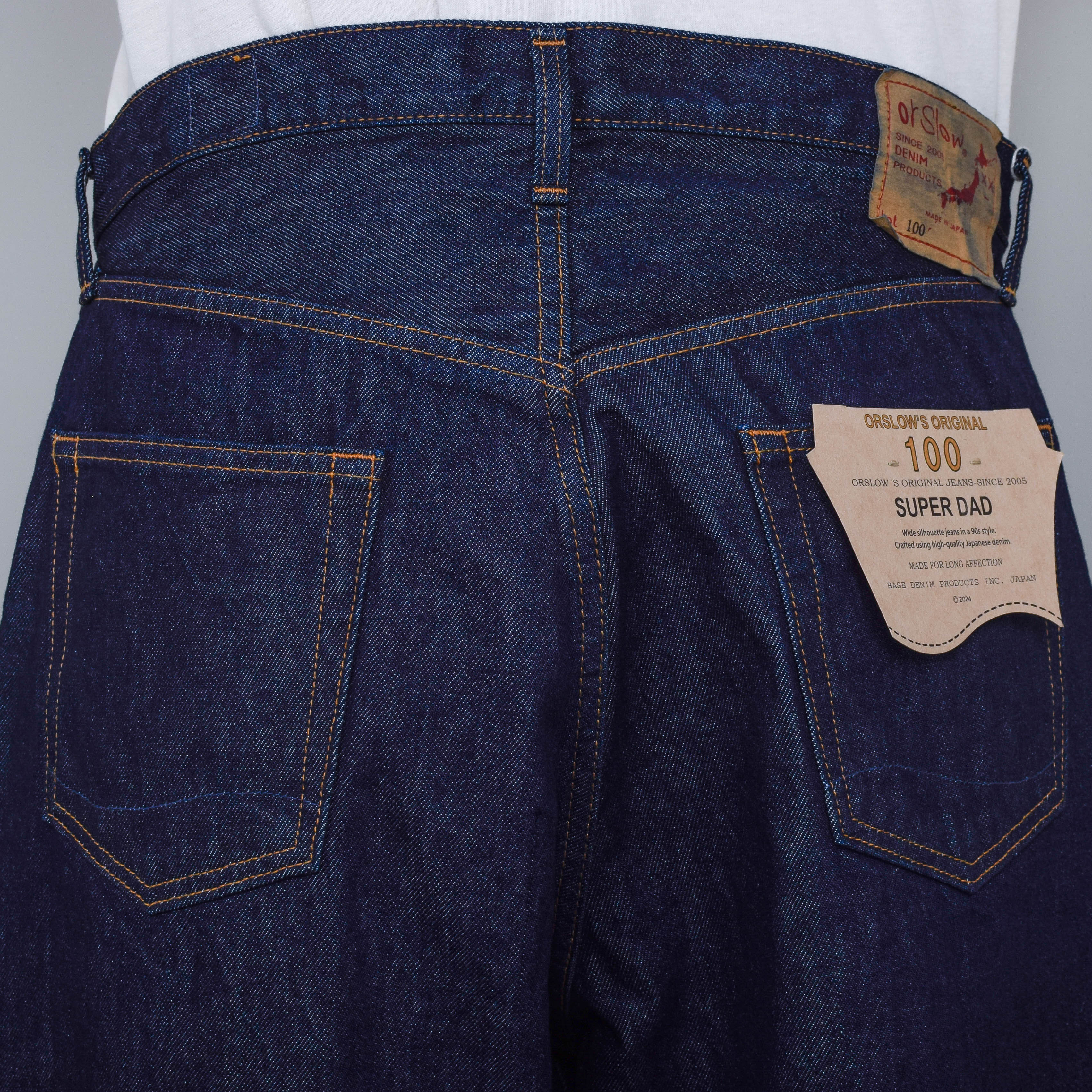 Orslow Super Dad's Denim Pants - One Wash - Image 3