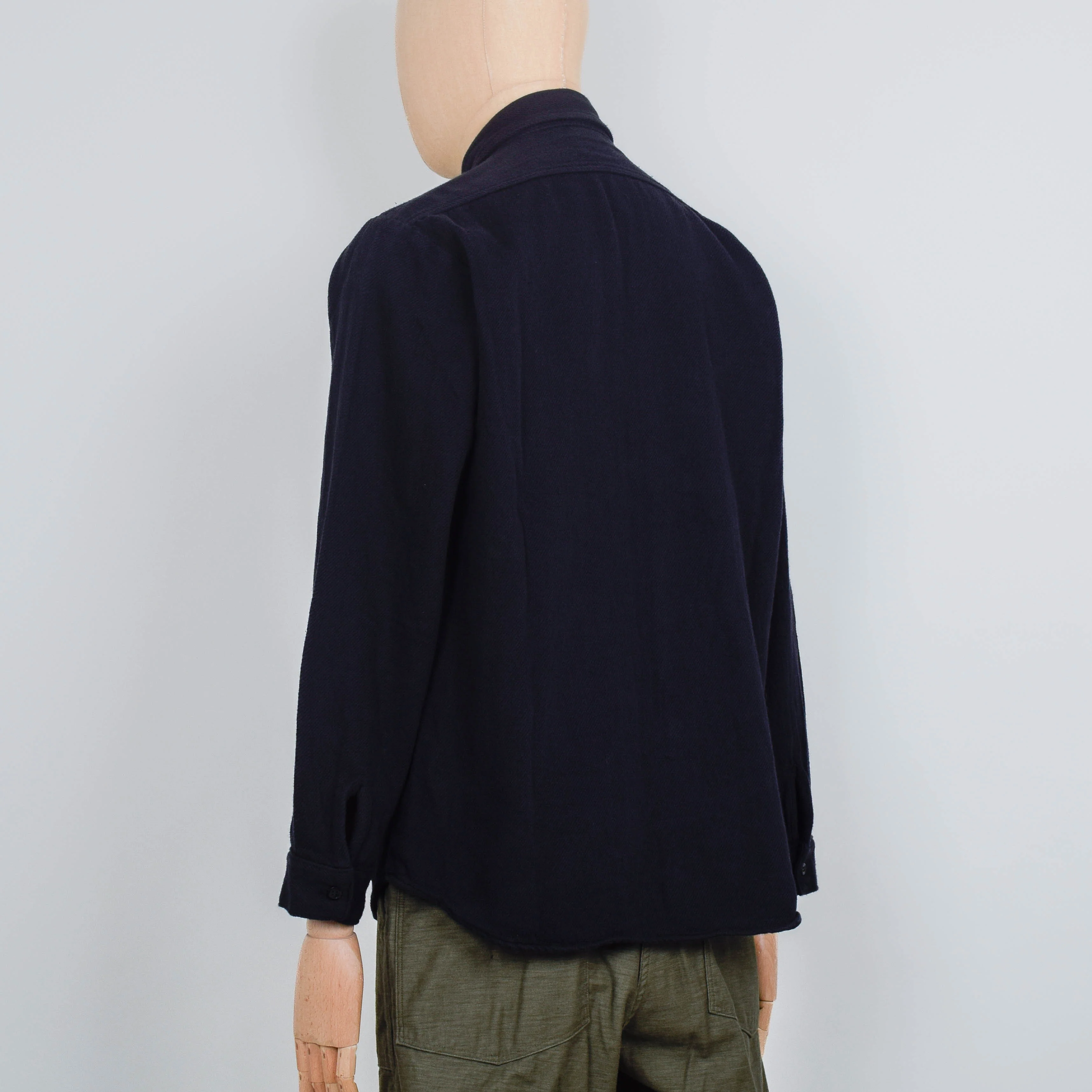 Orslow Vintage Fit Flannel Shirt - Black - Image 3