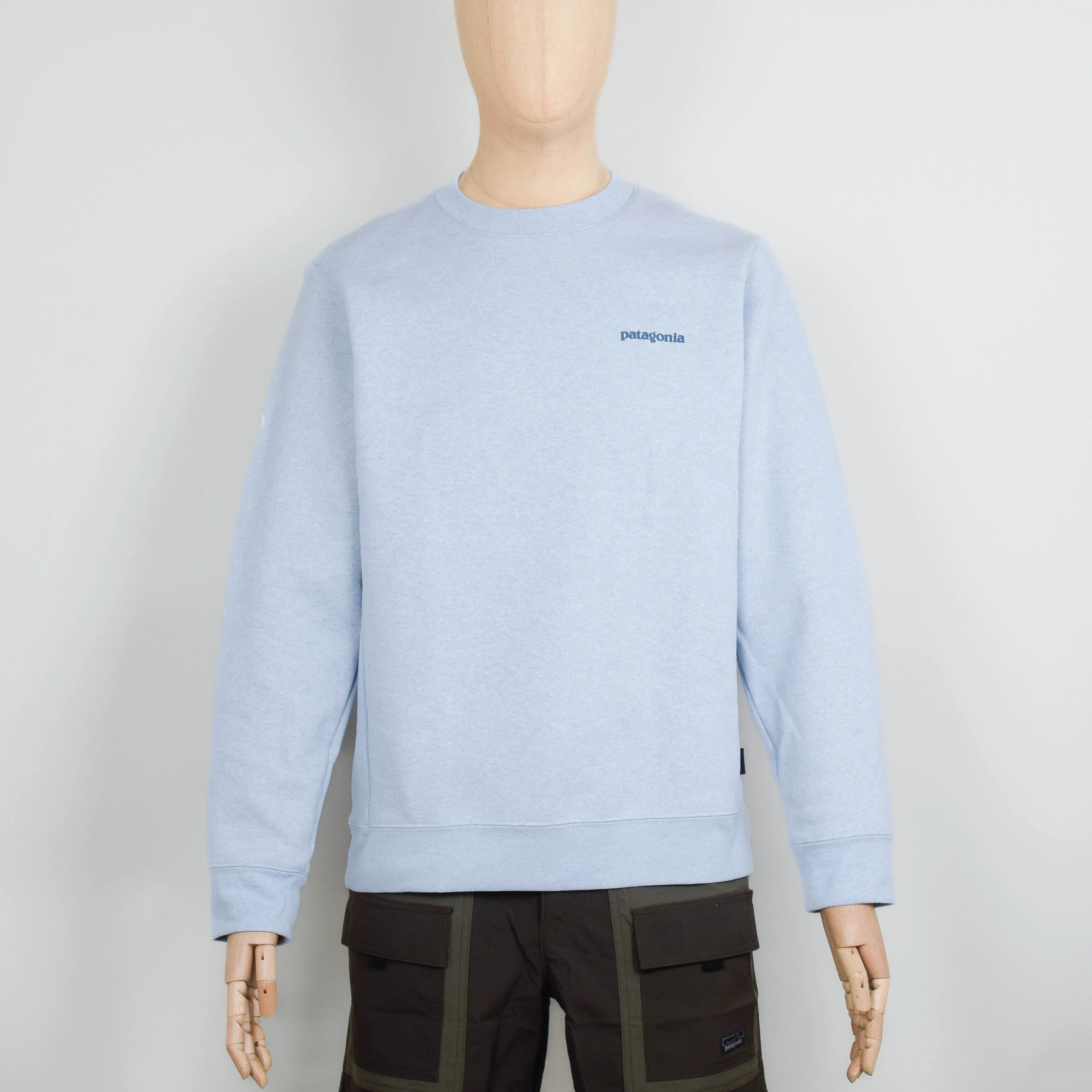 Patagonia Fitz Roy Icon Uprisal Crew Sweatshirt - Fleck Blue