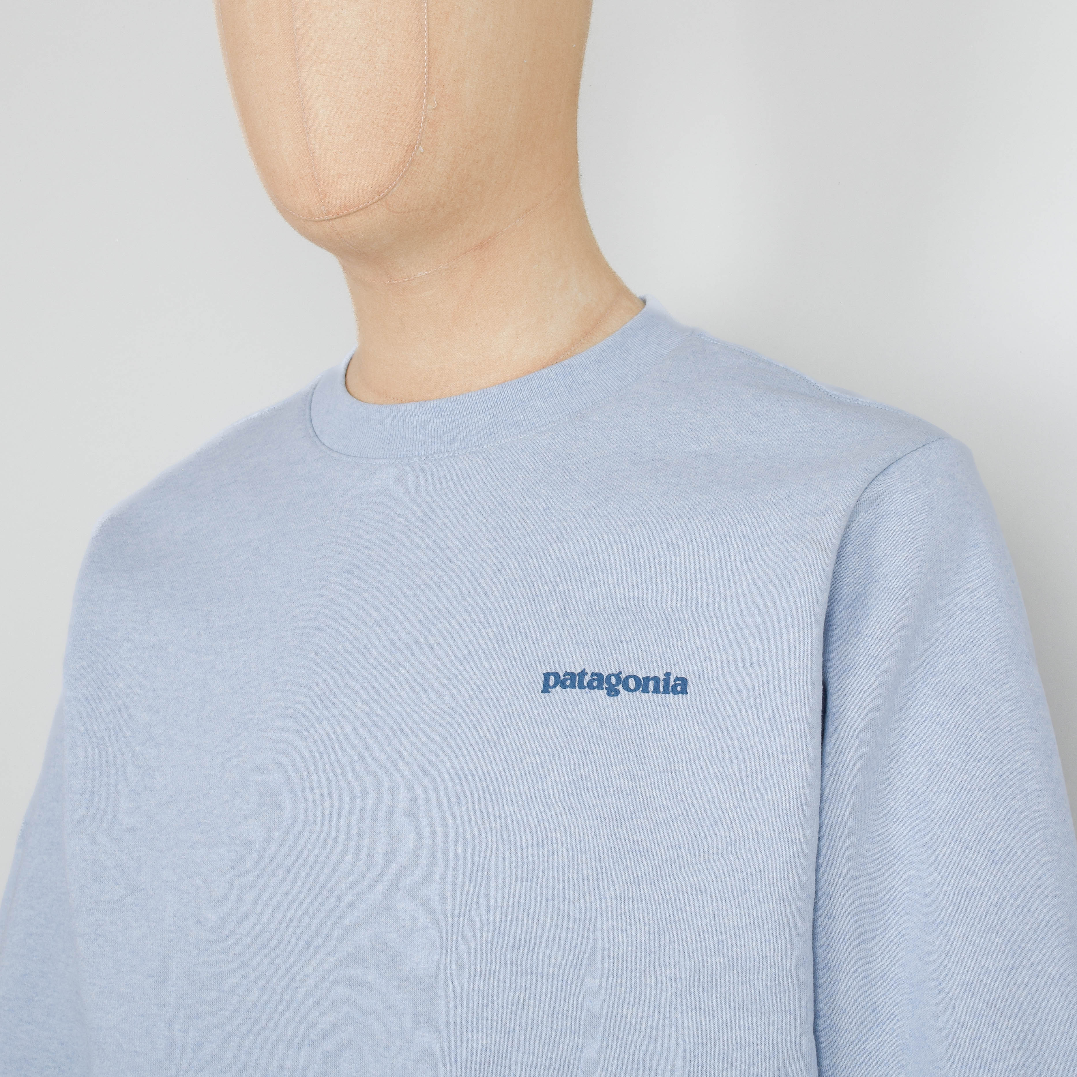 Patagonia Fitz Roy Icon Uprisal Crew Sweatshirt - Fleck Blue - Image 2