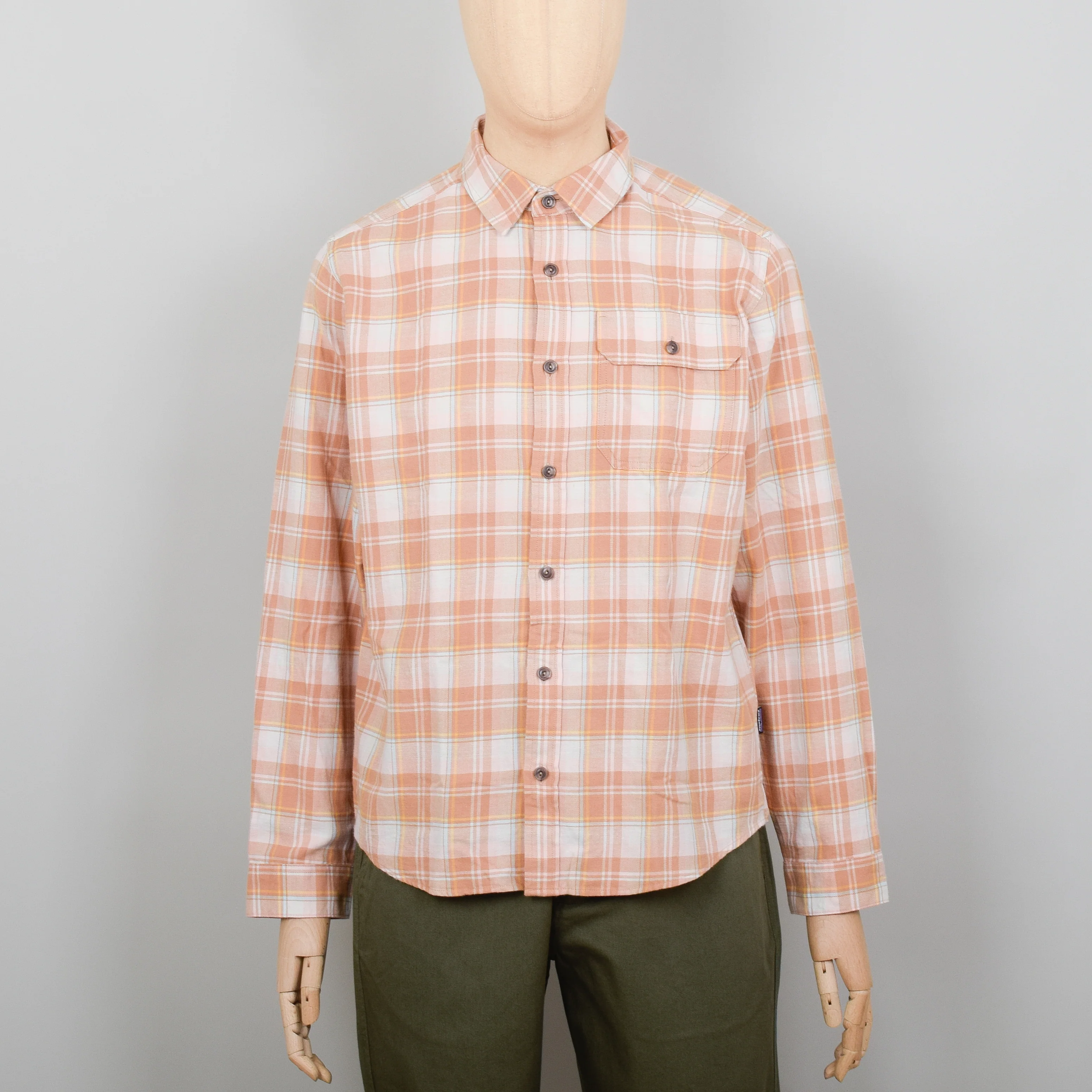 Patagonia Fjord Flannel Shirt Light Weight - Dark Camel