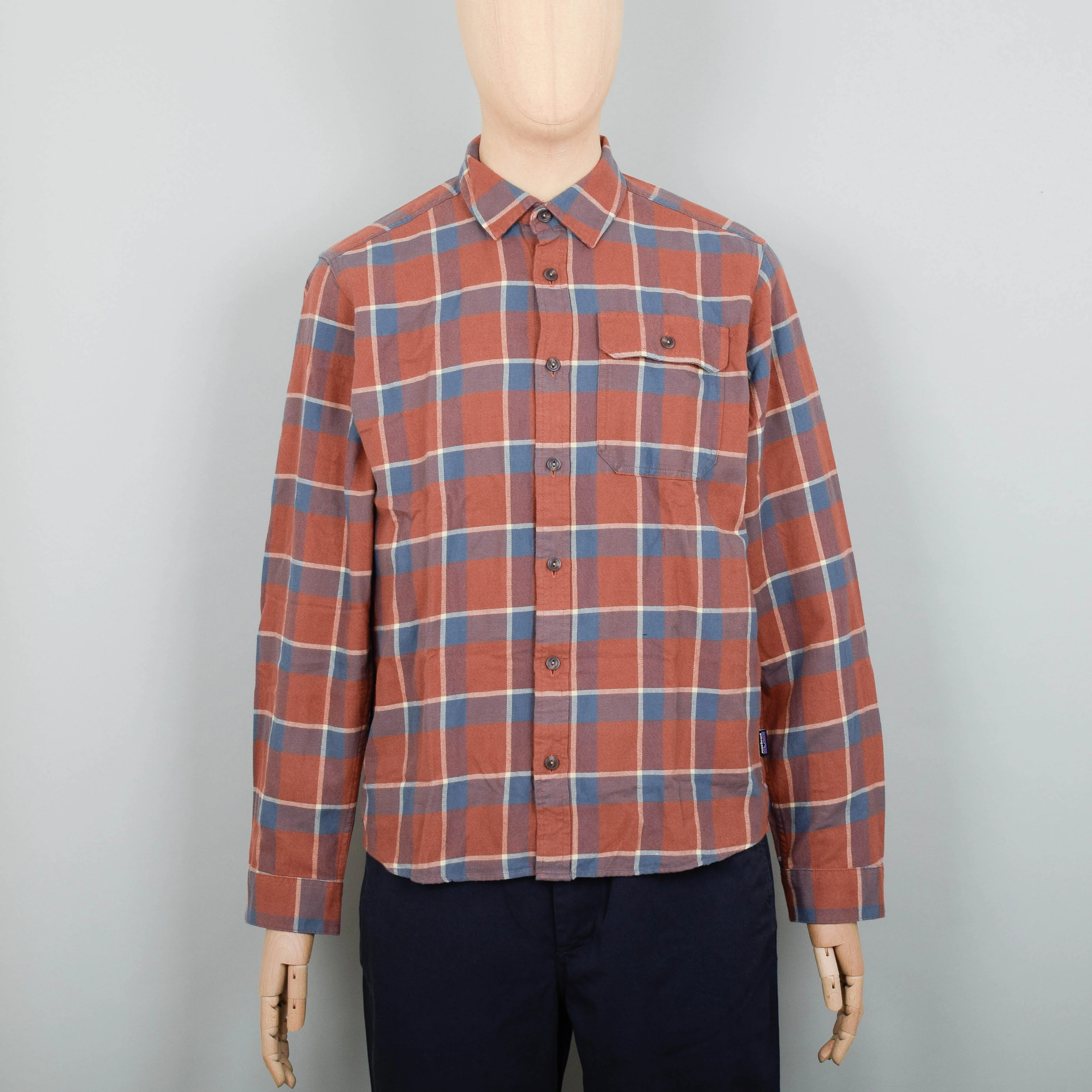Patagonia Fjord Flannel Shirt Light Weight - Sisu Brown