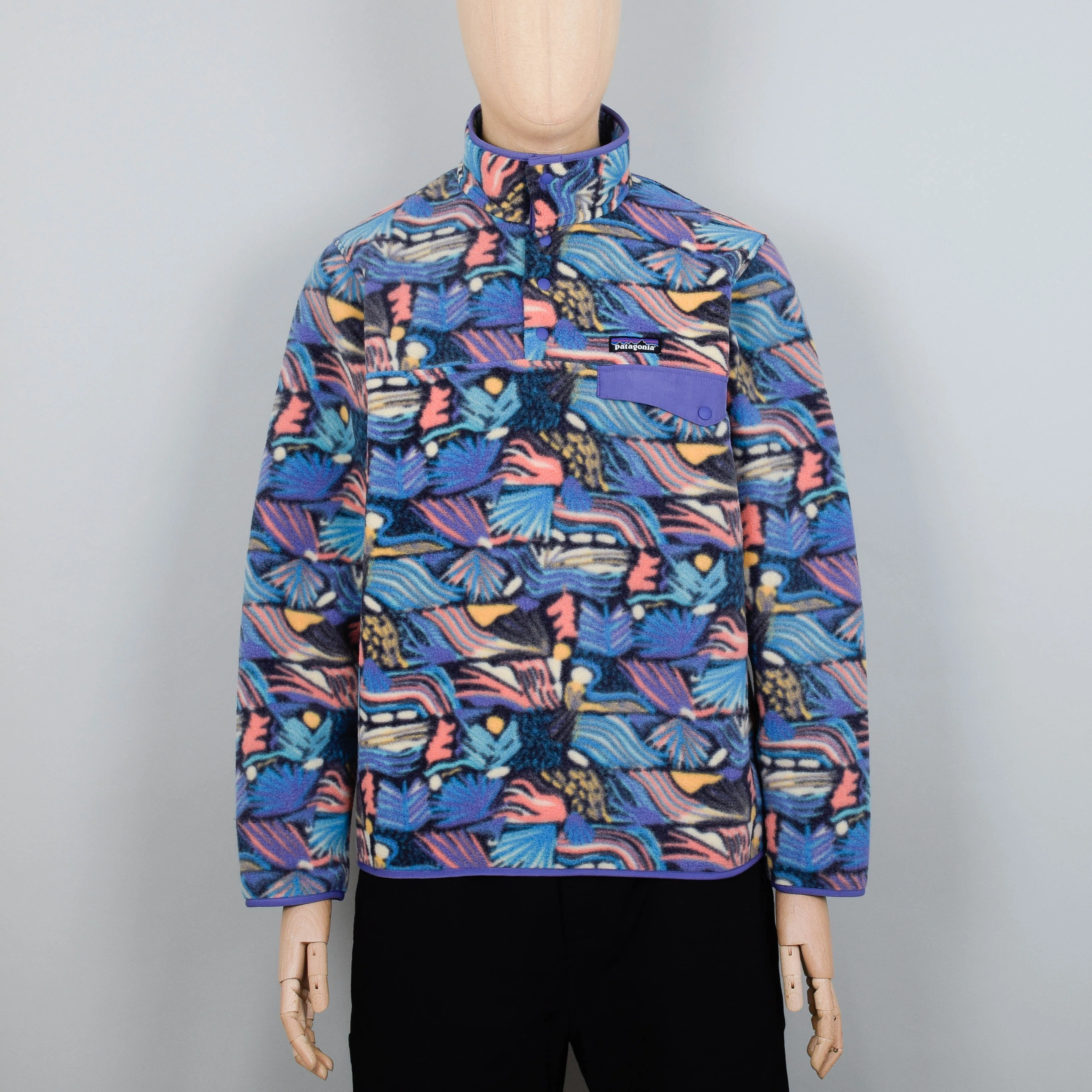 Patagonia LW Synch Snap-T Pullover - Joy Pitch Blue