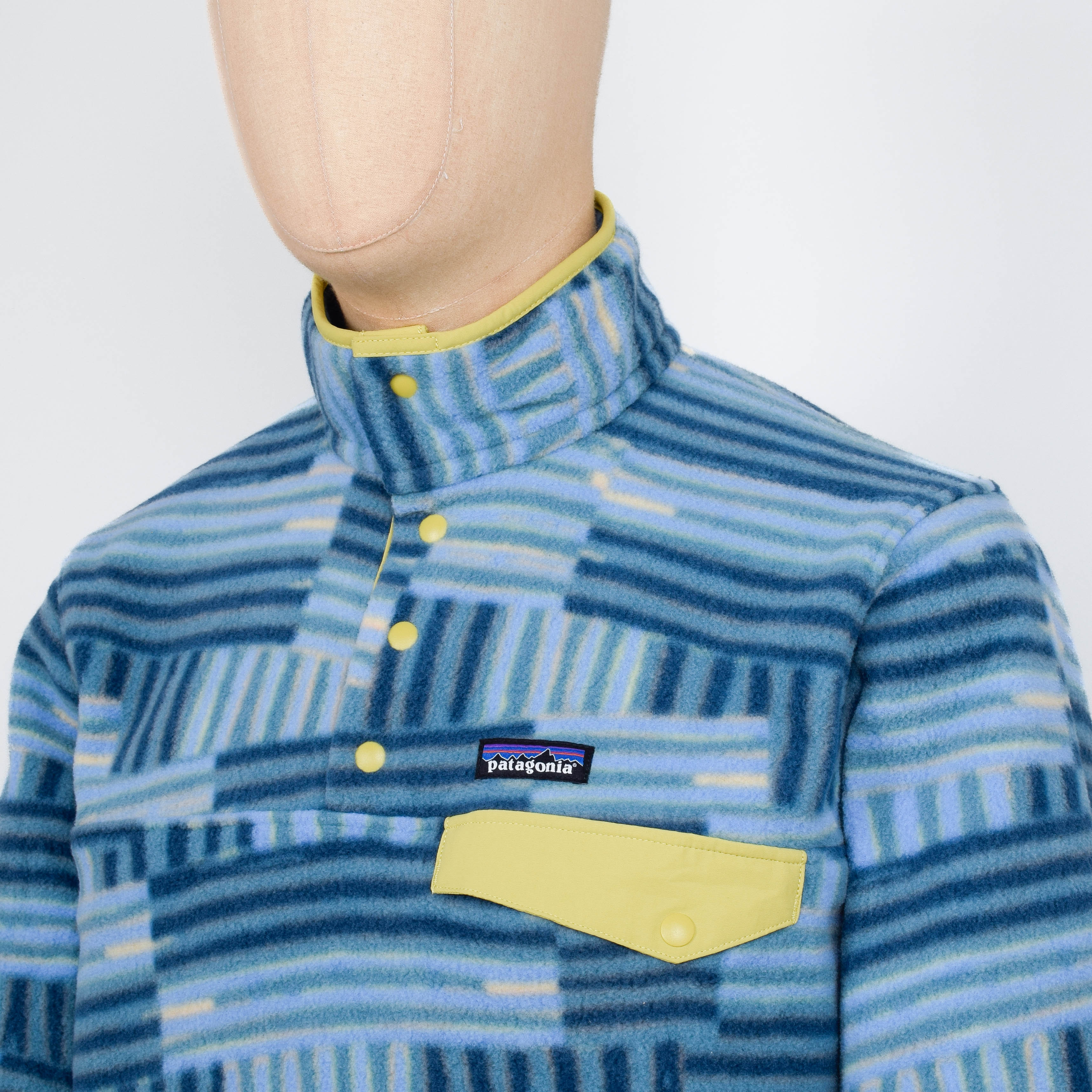 Patagonia LW Synch Snap-T Pullover - Quilty Fitz: Wetlands Blue - Image 2