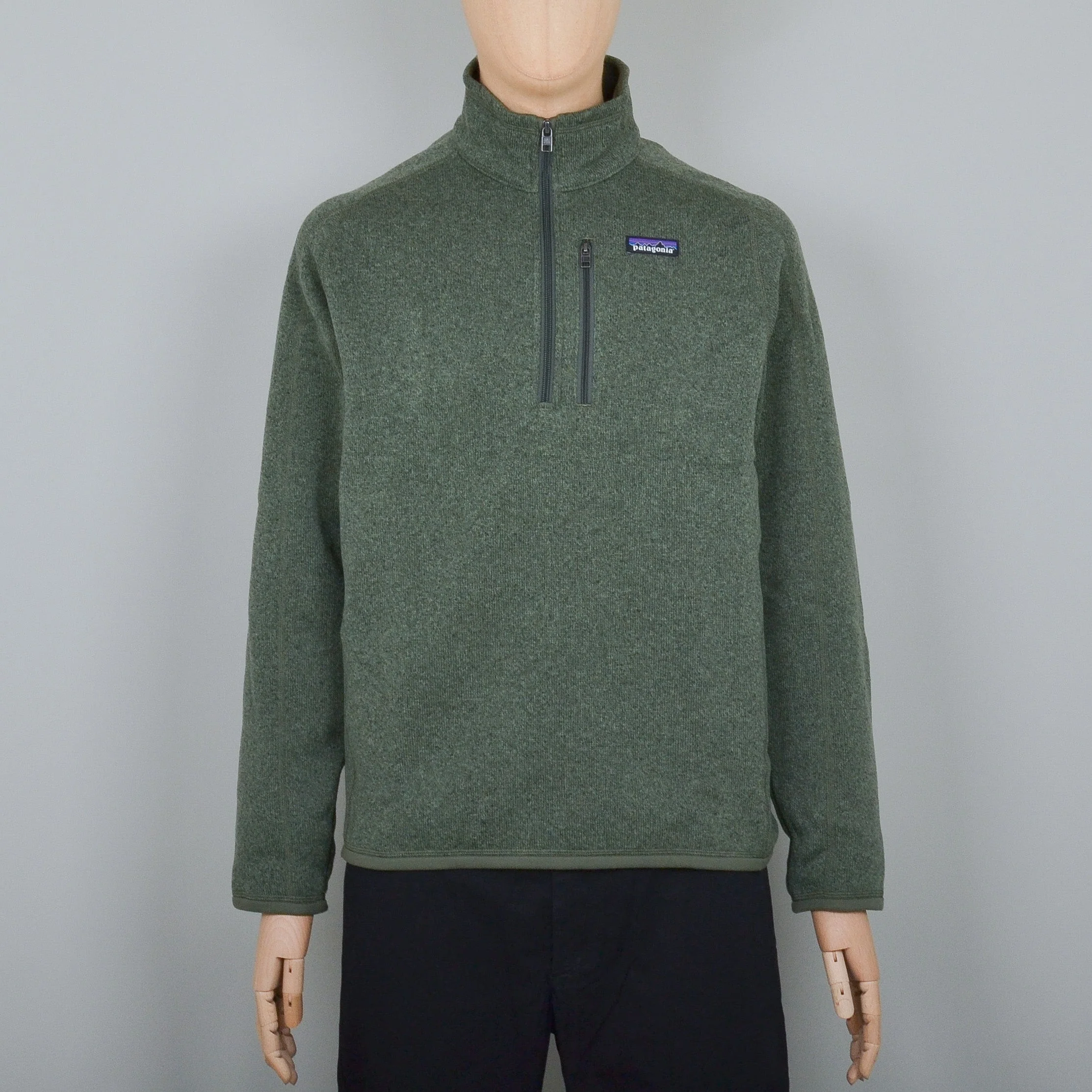 Patagonia M's Better Sweater 1/4 Zip - Industrial Green