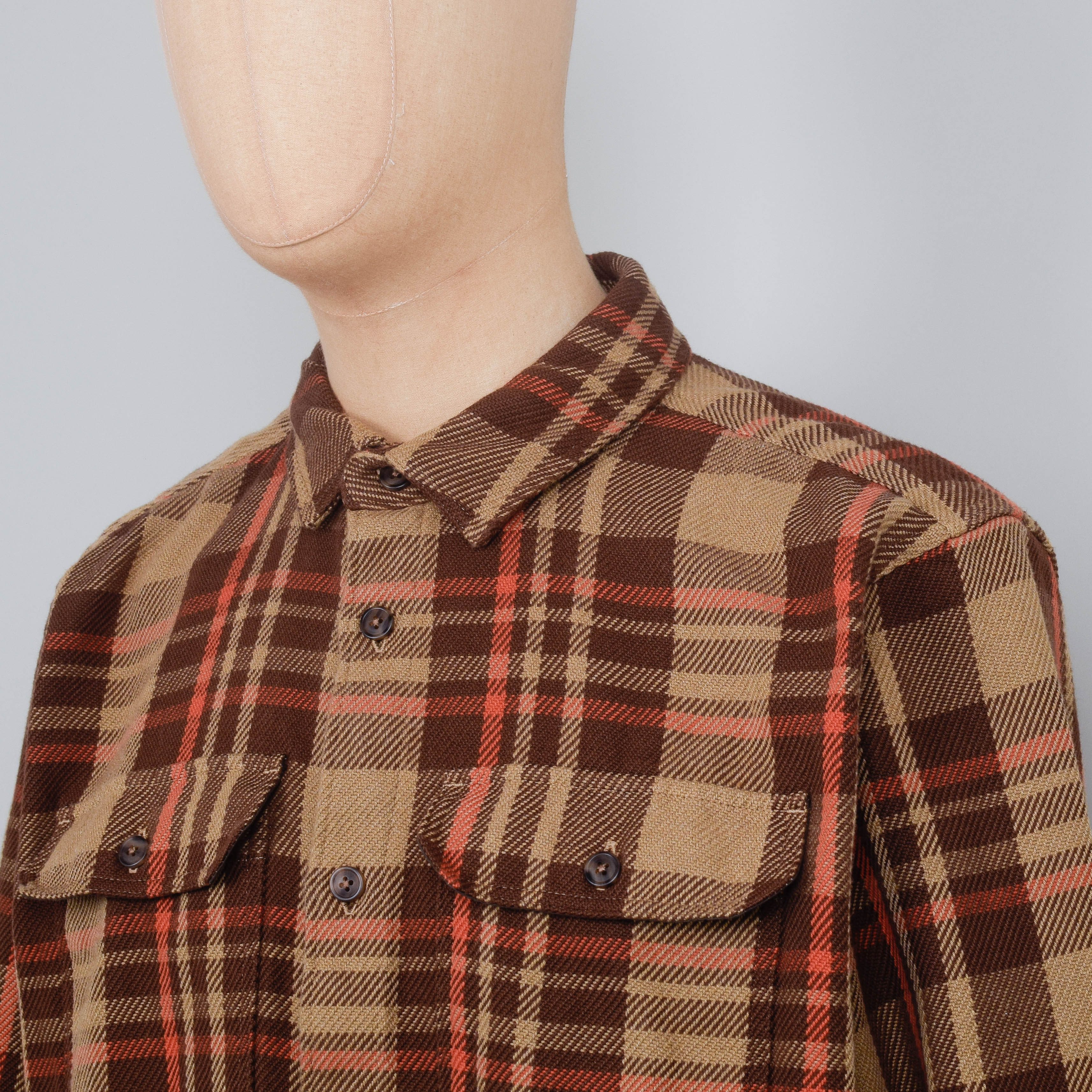 Patagonia M's Fjord Loft Shirt - Forested: Nest Brown - Image 2