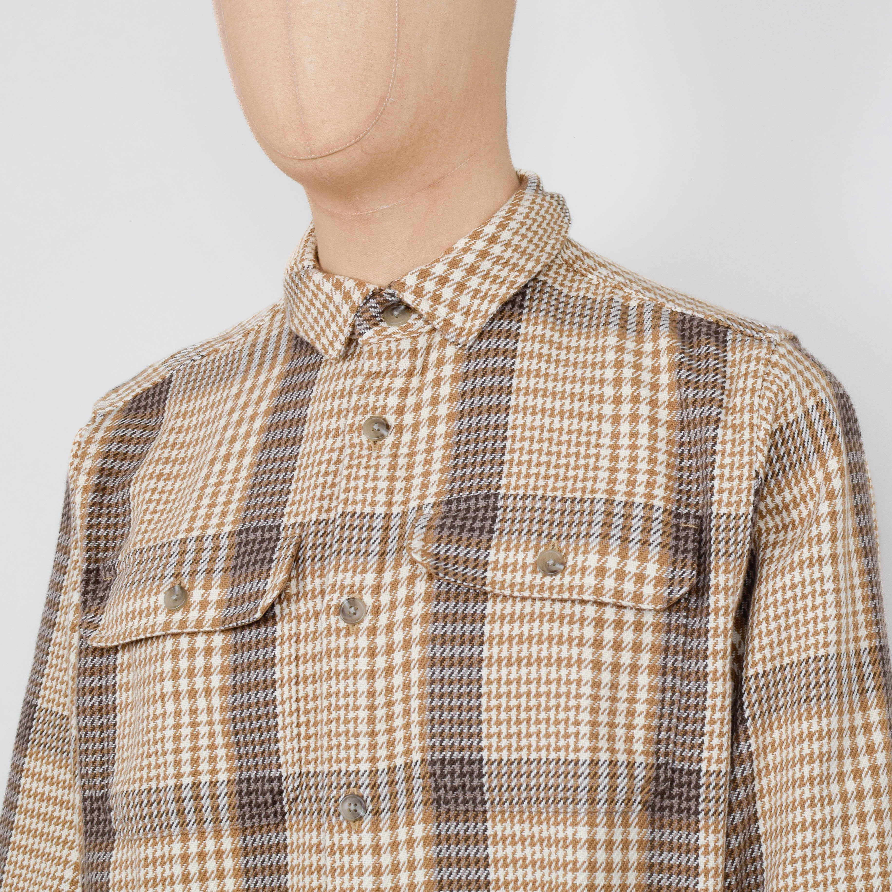 Patagonia M's Fjord Loft Shirt - Roam: Nest Brown - Image 2