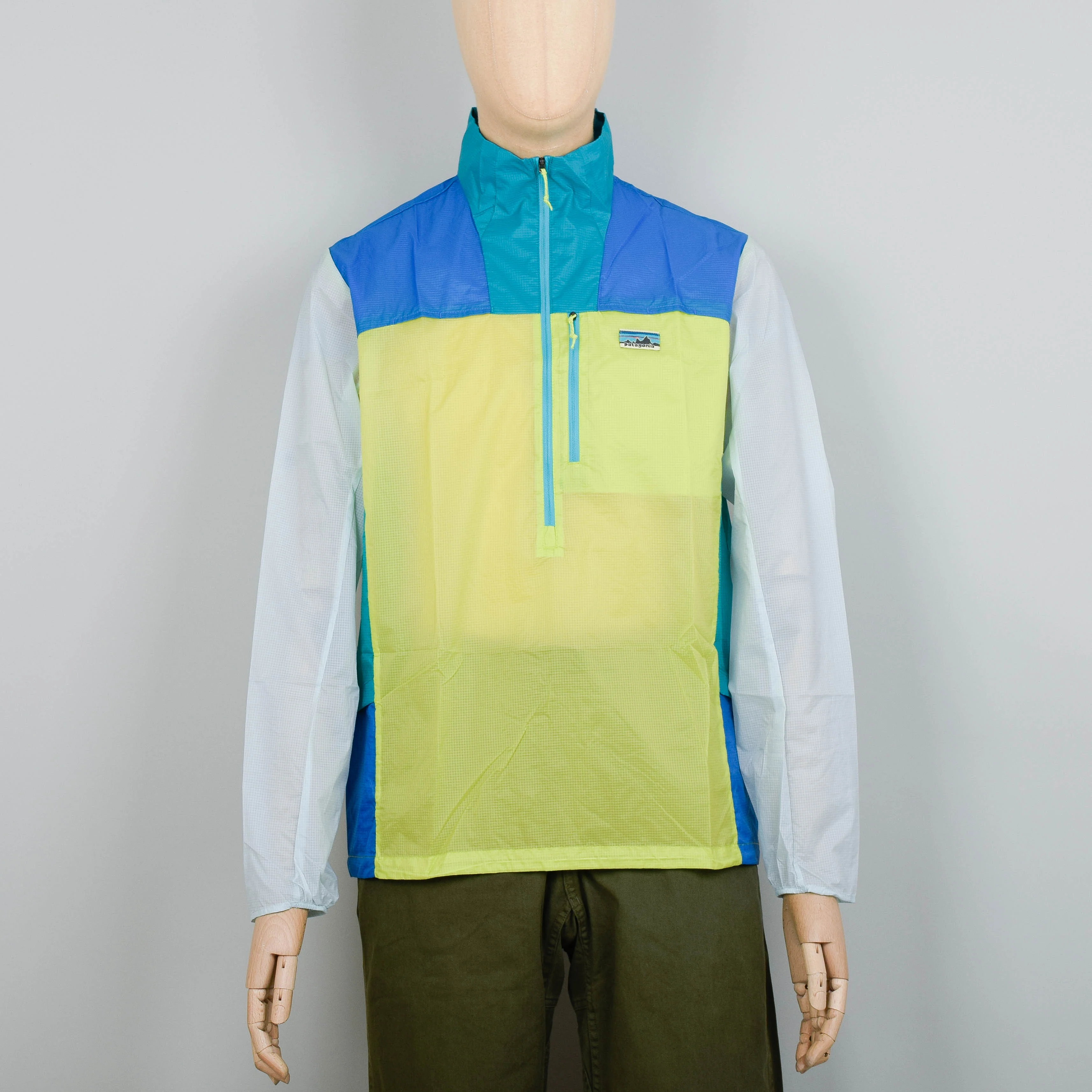 Patagonia M's Houdini Stash 1/2 Zip P/O - Phosphorous Green