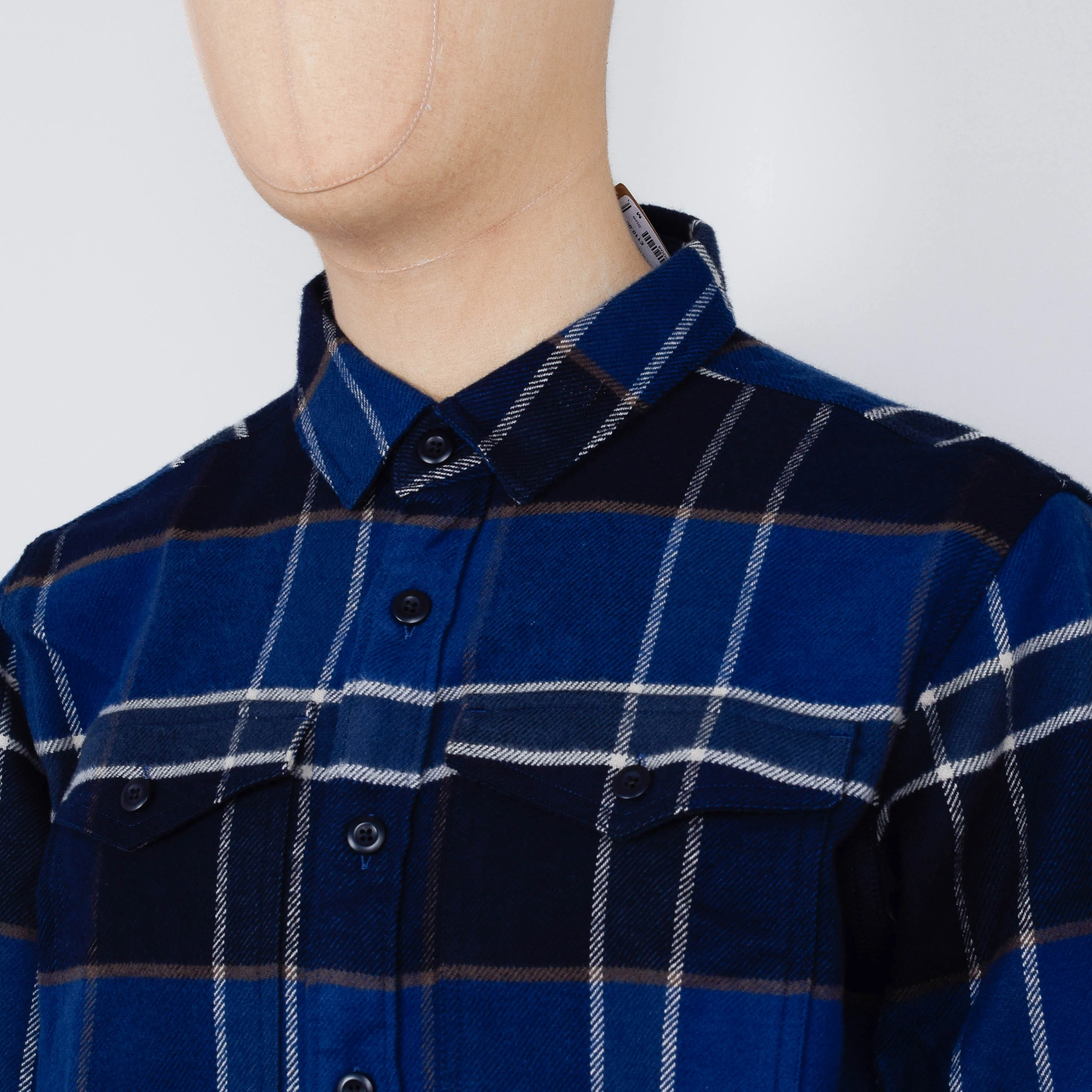 Patagonia M's L/S LW Fjord Flannel Shirt - Cycles: Sunken Blue - Image 2