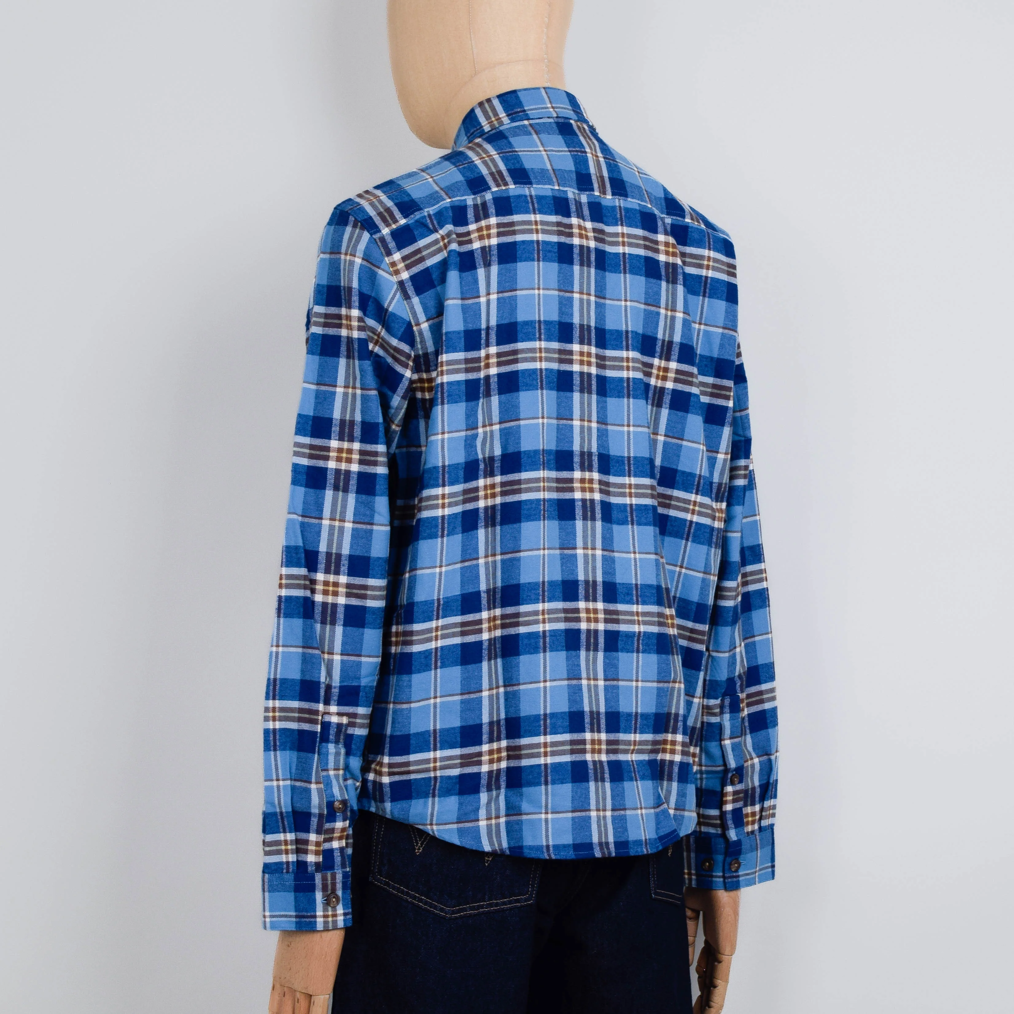 Patagonia M's L/S LW Fjord Flannel Shirt - Prime: Shore Blue - Image 3