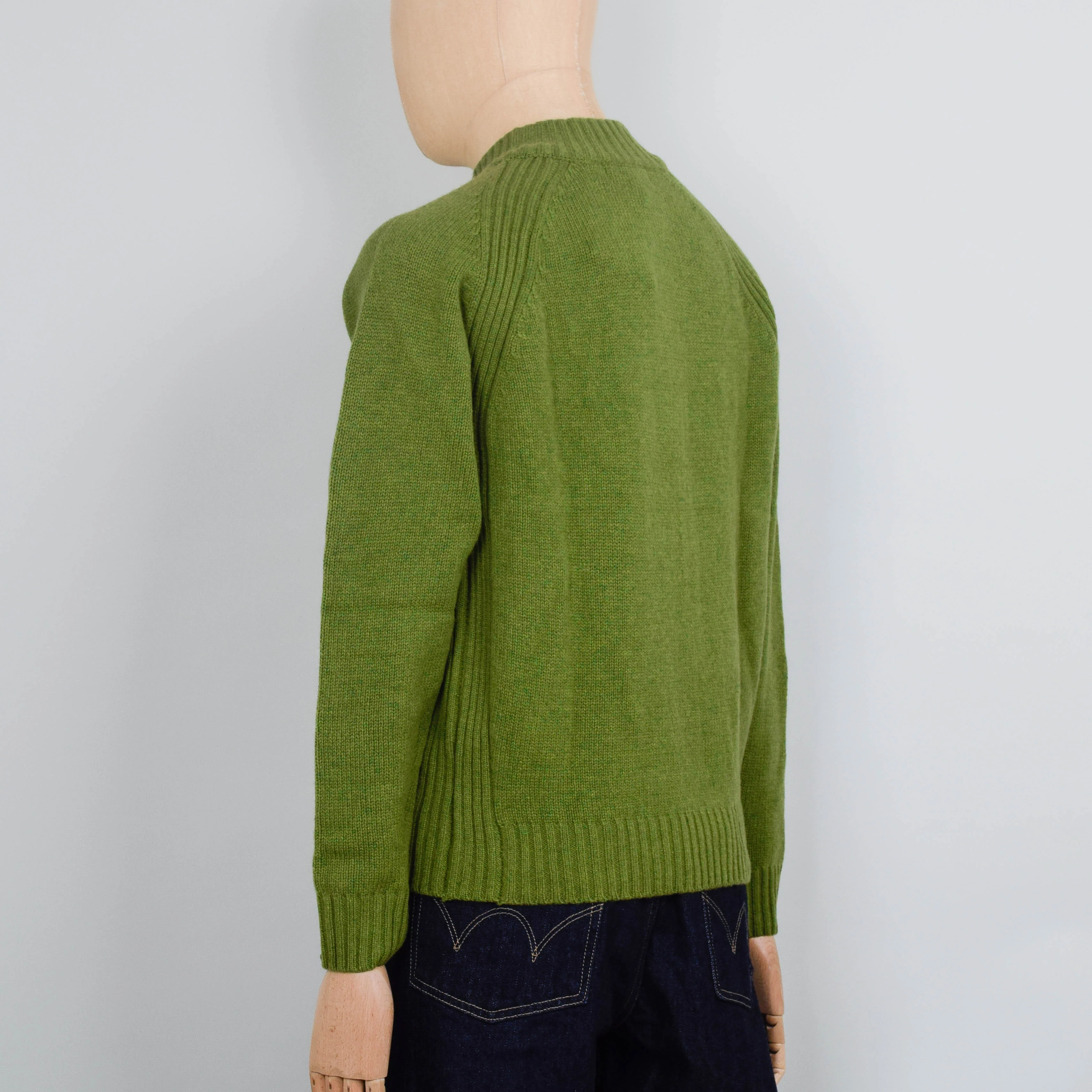 Pittari Jed 1/4 Zip Lambswool - Moss - Image 3