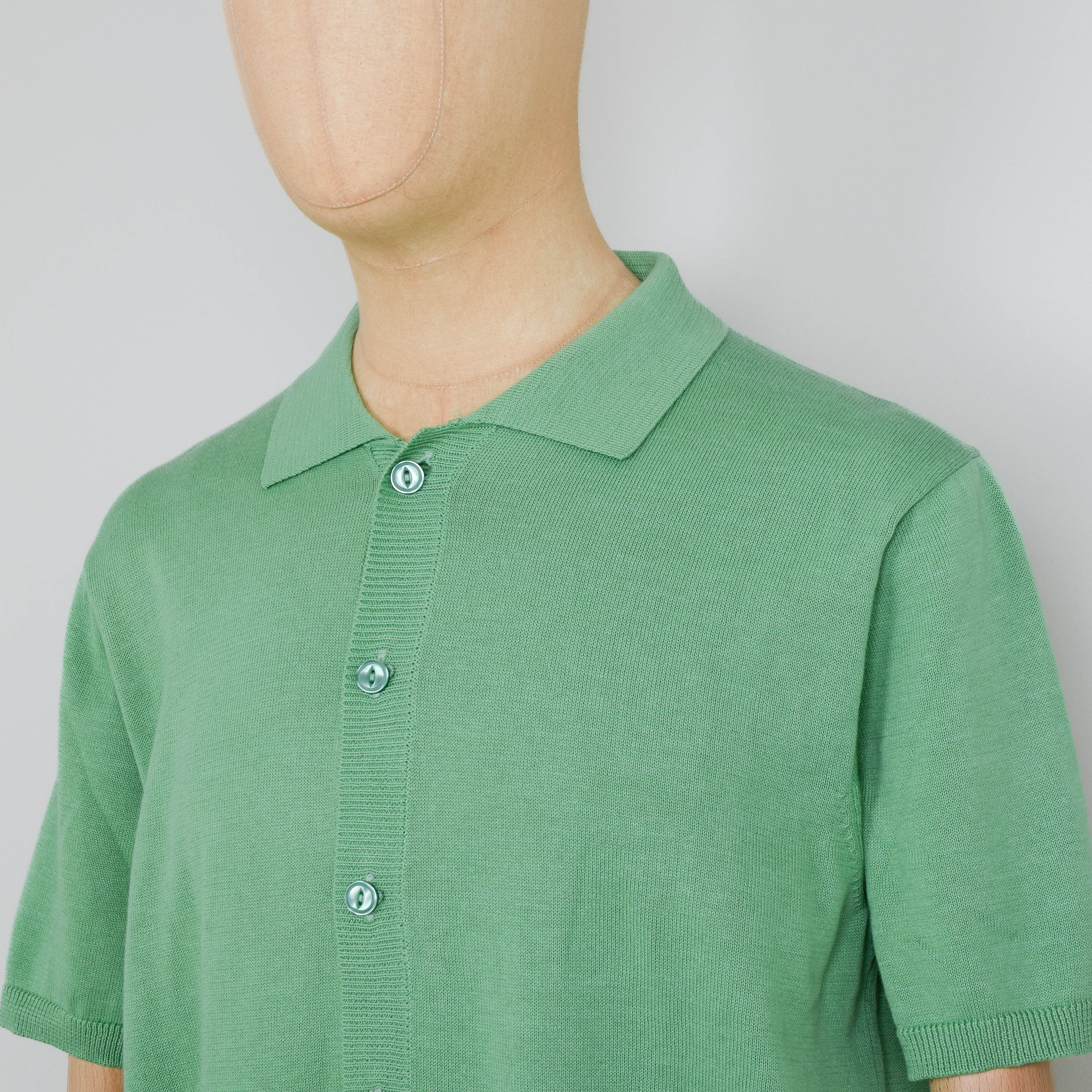 Pittari Otto Shirt Plain 12 GG - Apple Green - Image 2