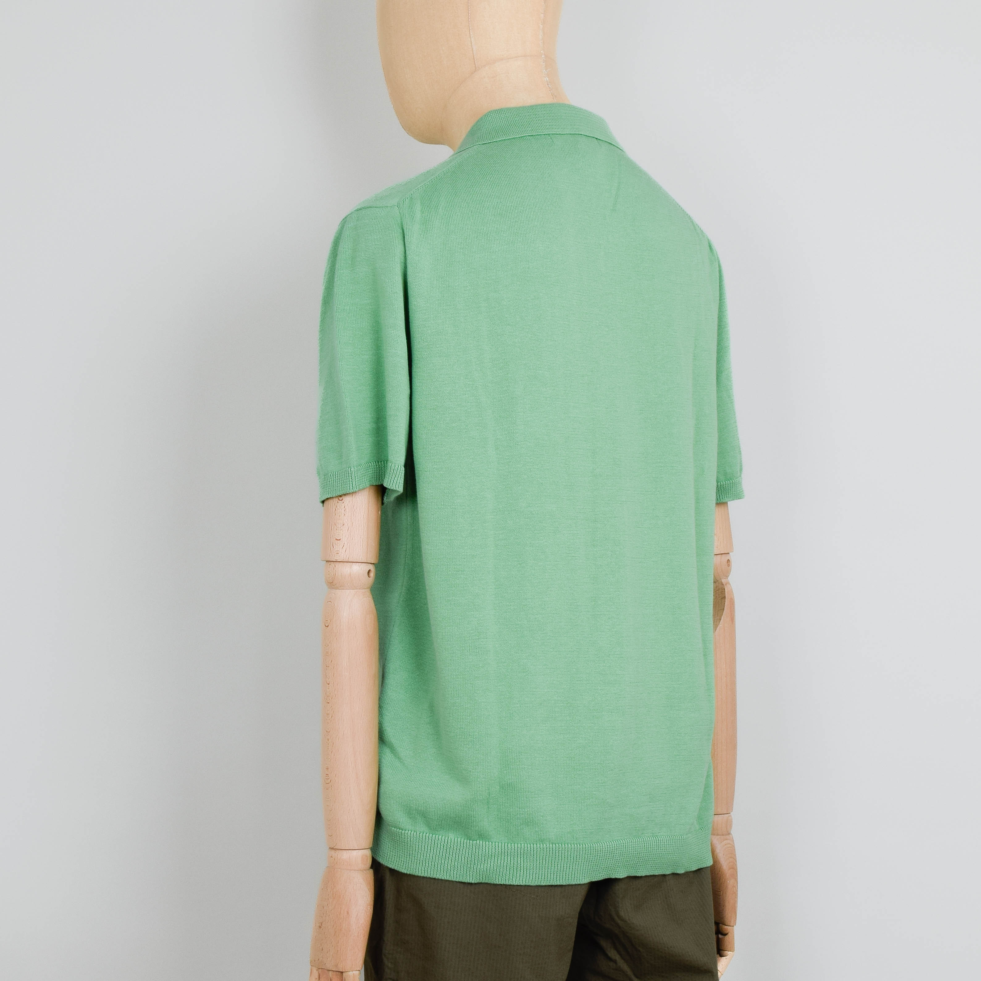 Pittari Otto Shirt Plain 12 GG - Apple Green - Image 3