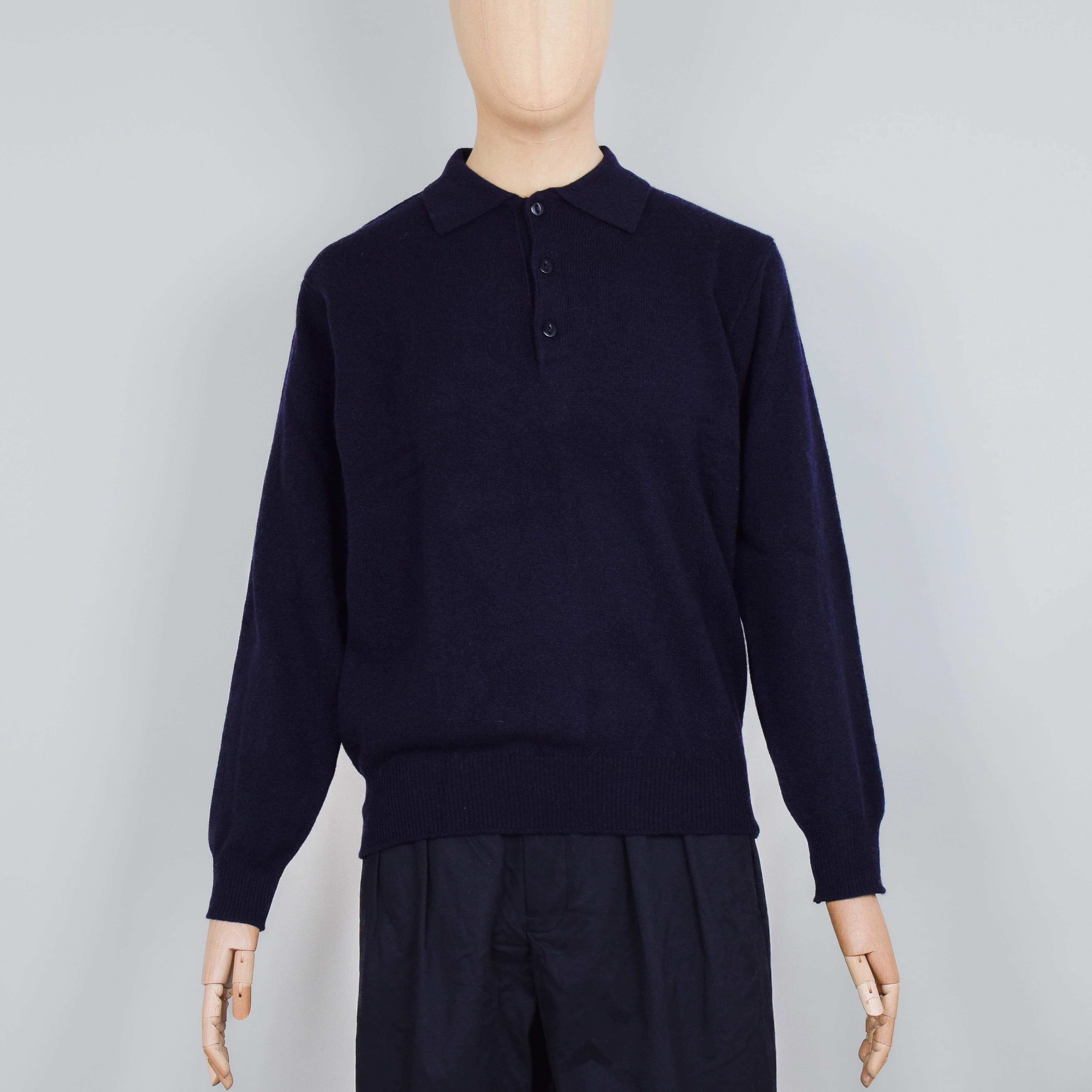 Pittari Polo Merino - Navy