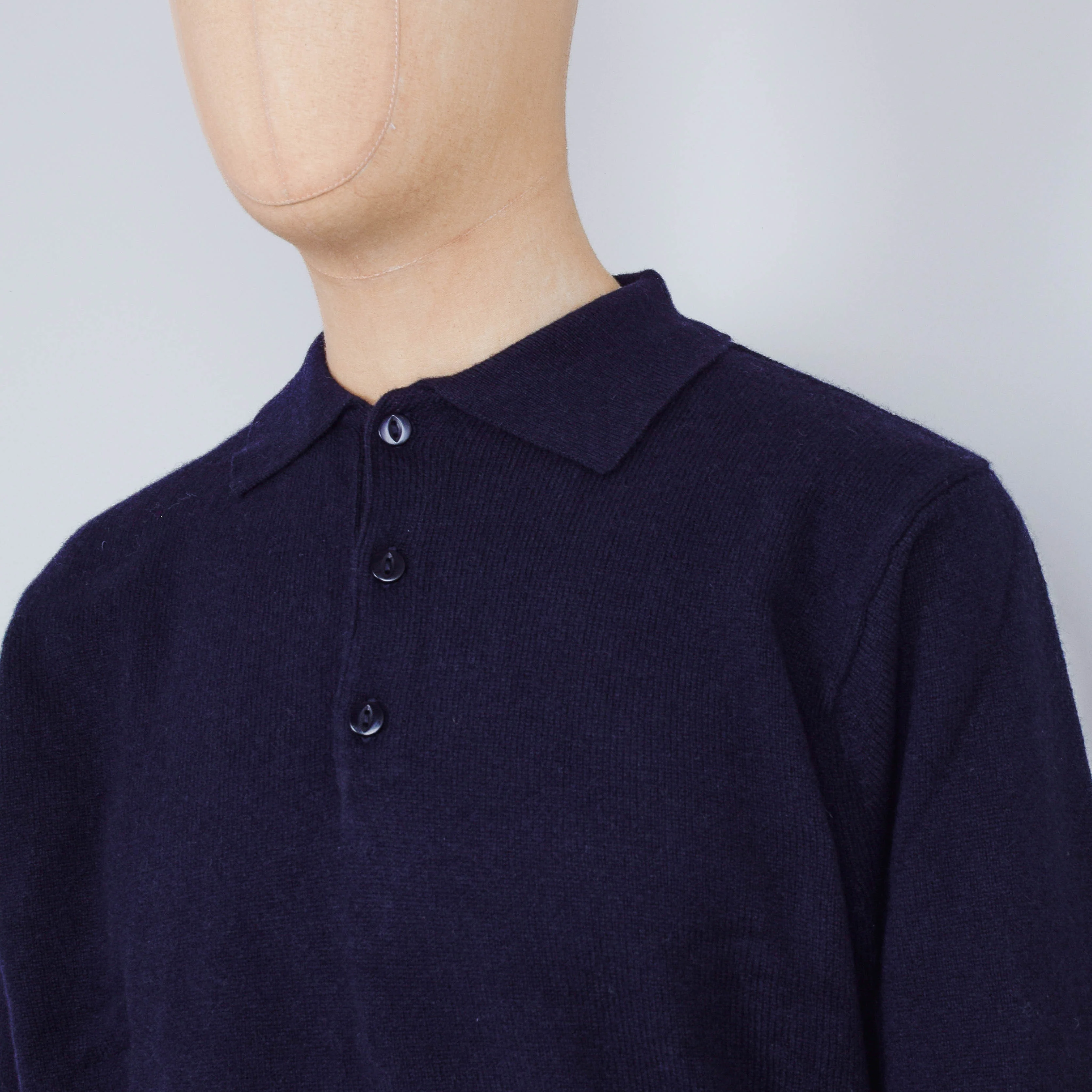 Pittari Polo Merino - Navy - Image 2