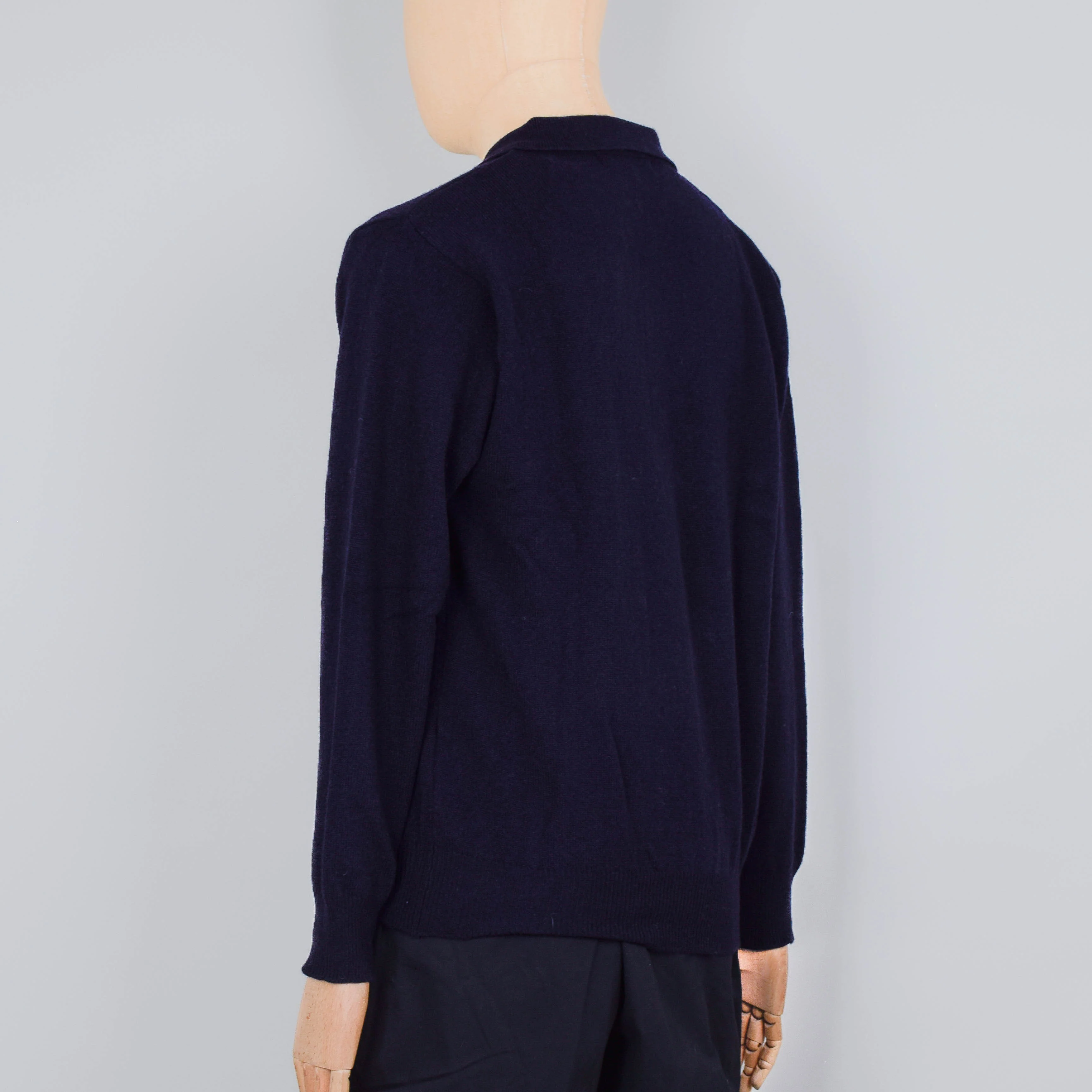 Pittari Polo Merino - Navy - Image 3