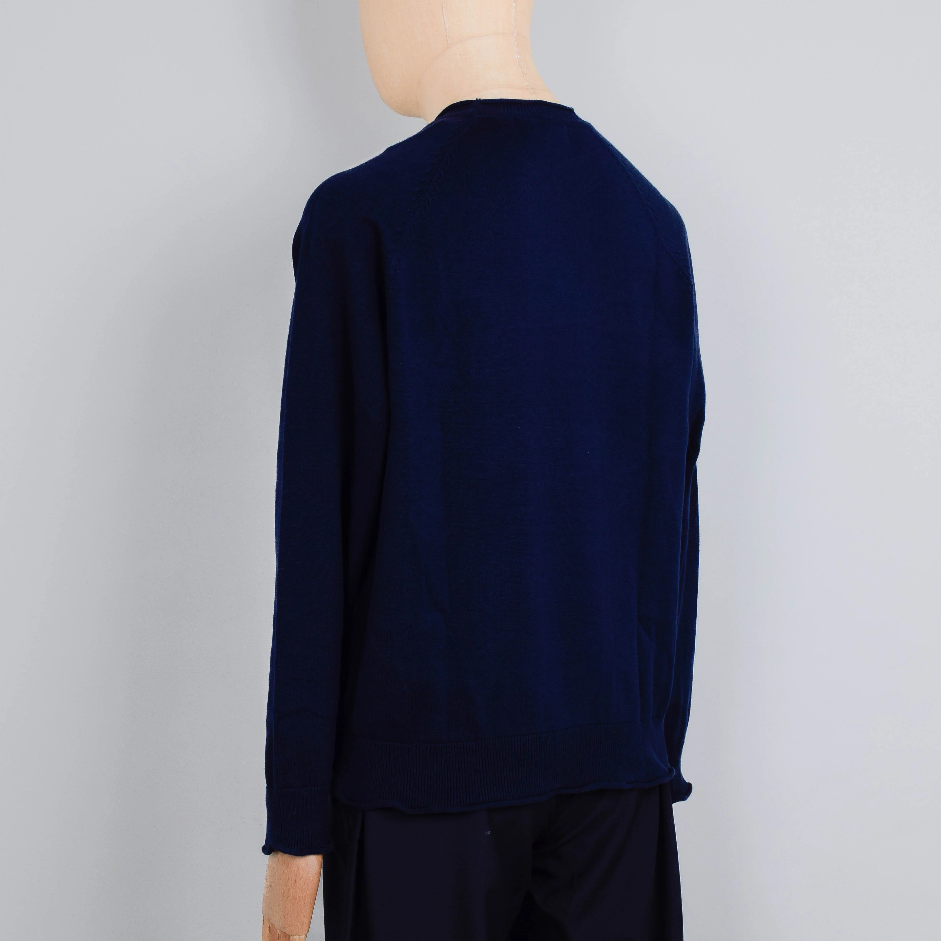 Pittari Usk Cotton 12GG - Dark Navy - Image 3