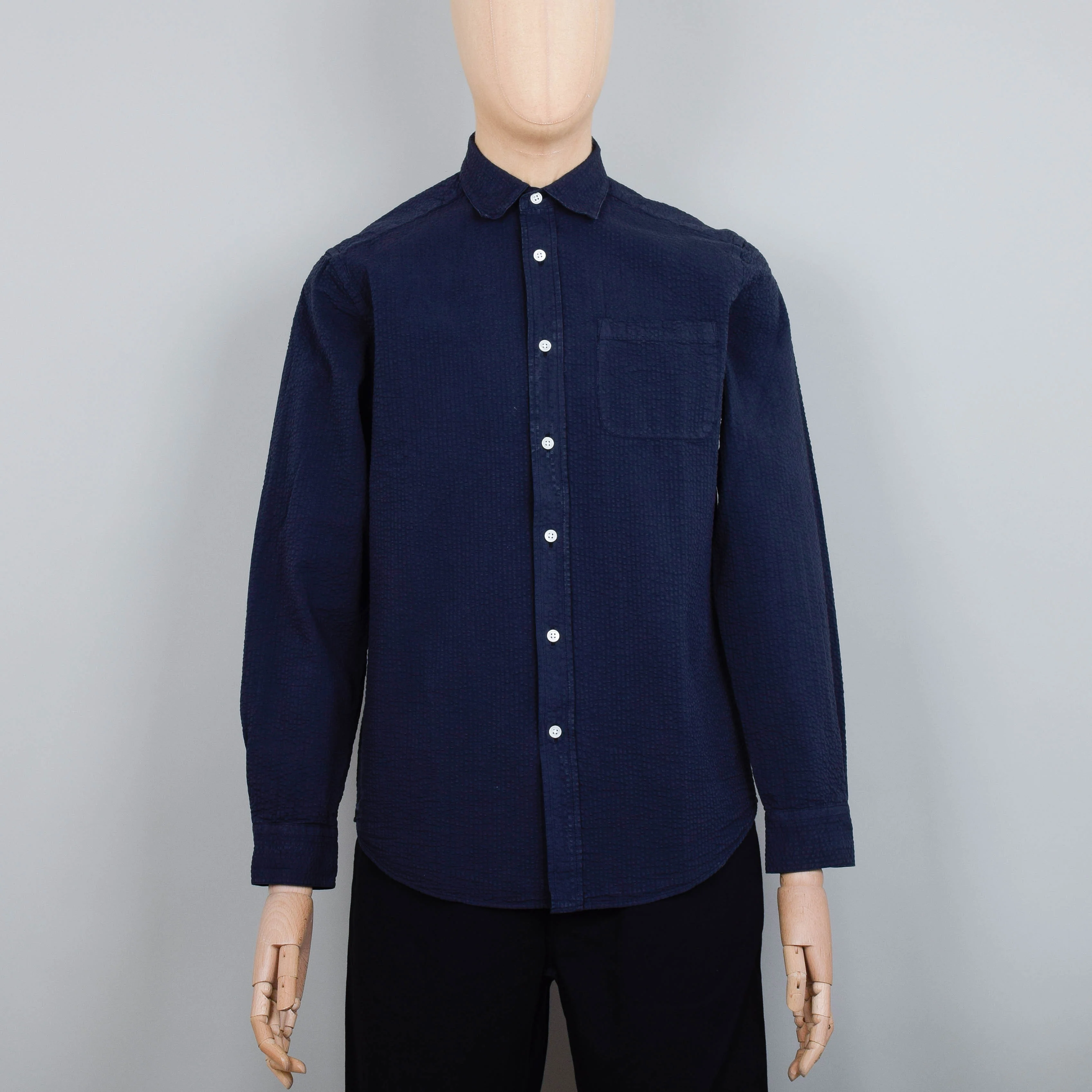 Portuguese Flannel Atlantico - Navy