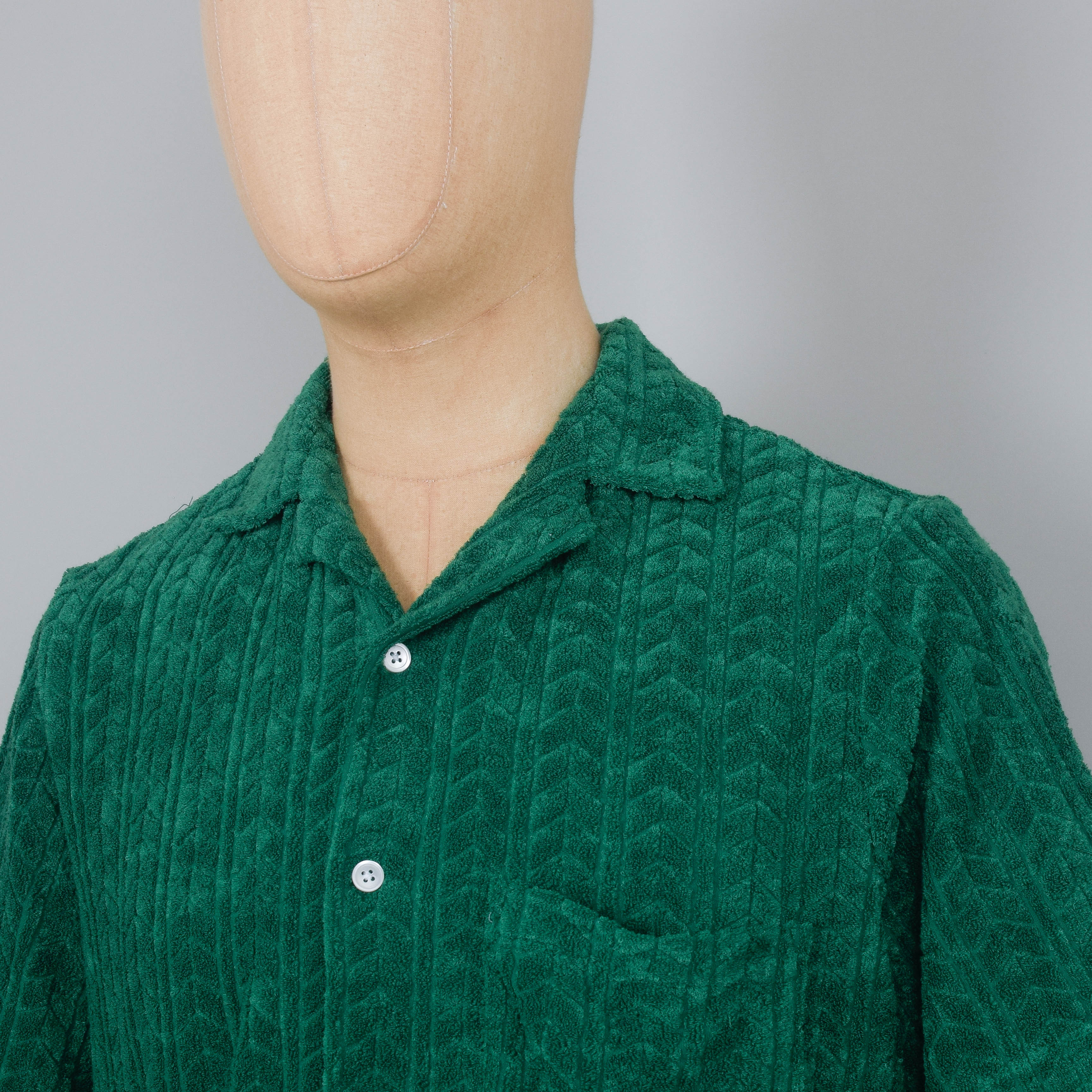 Portuguese Flannel Beach Club Shirt - Green - Image 2