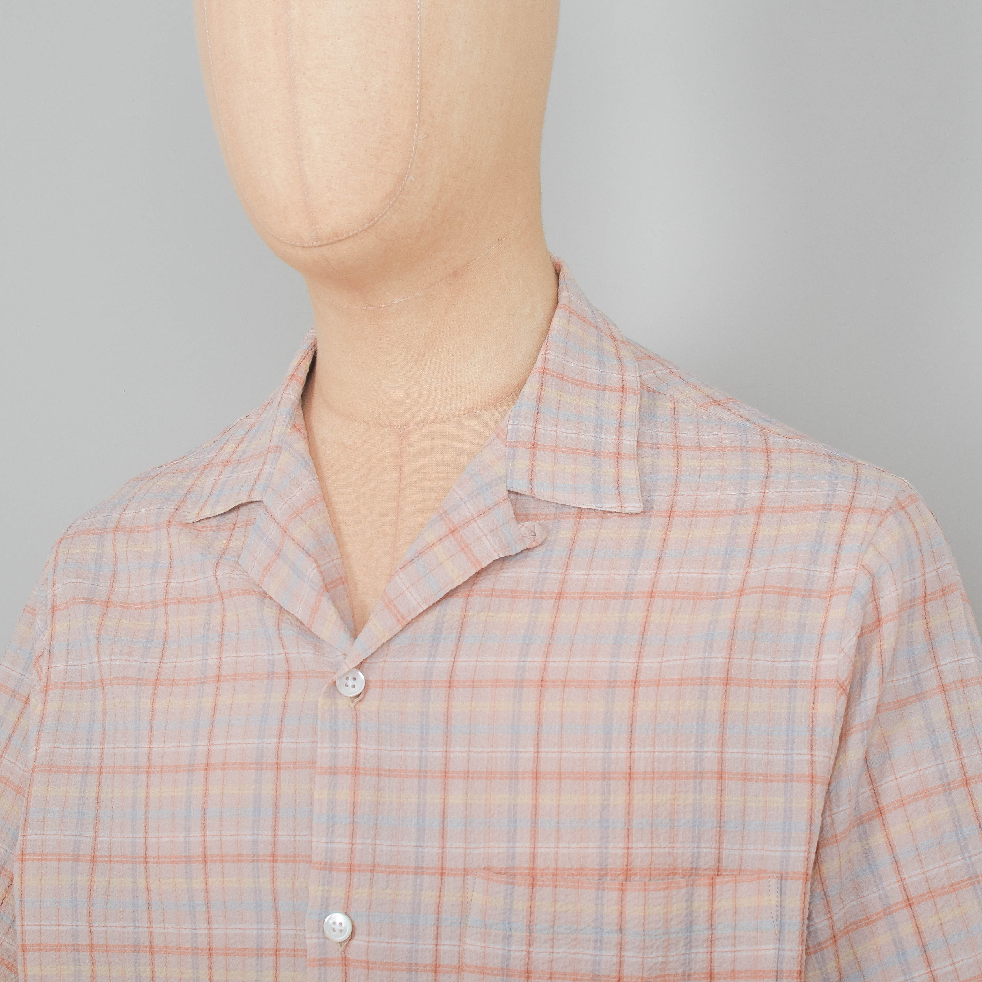 Portuguese Flannel Plaid Crepe Shirt - Multi - Image 2