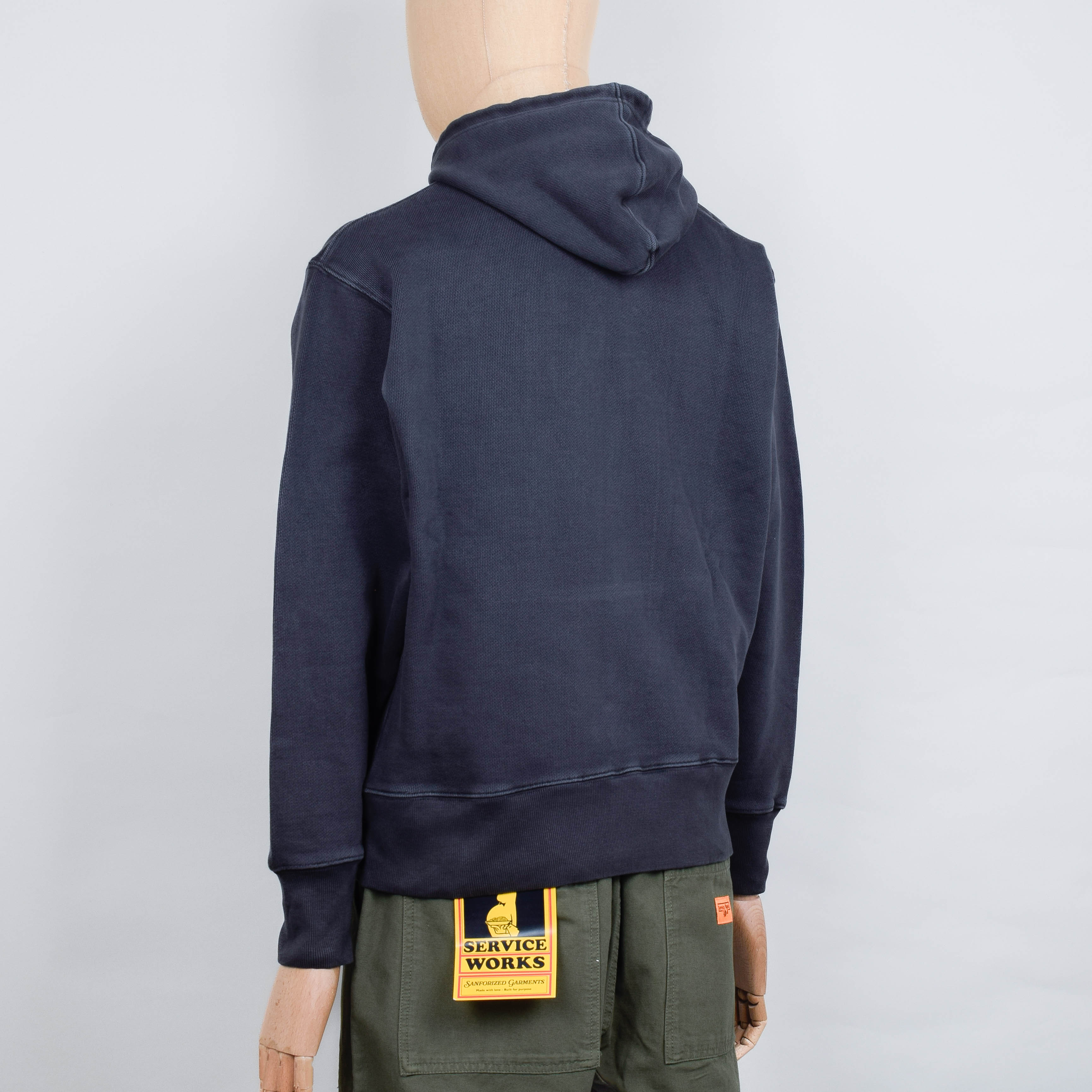 Power Goods Loopback Hoodie - Washed Black - Image 3