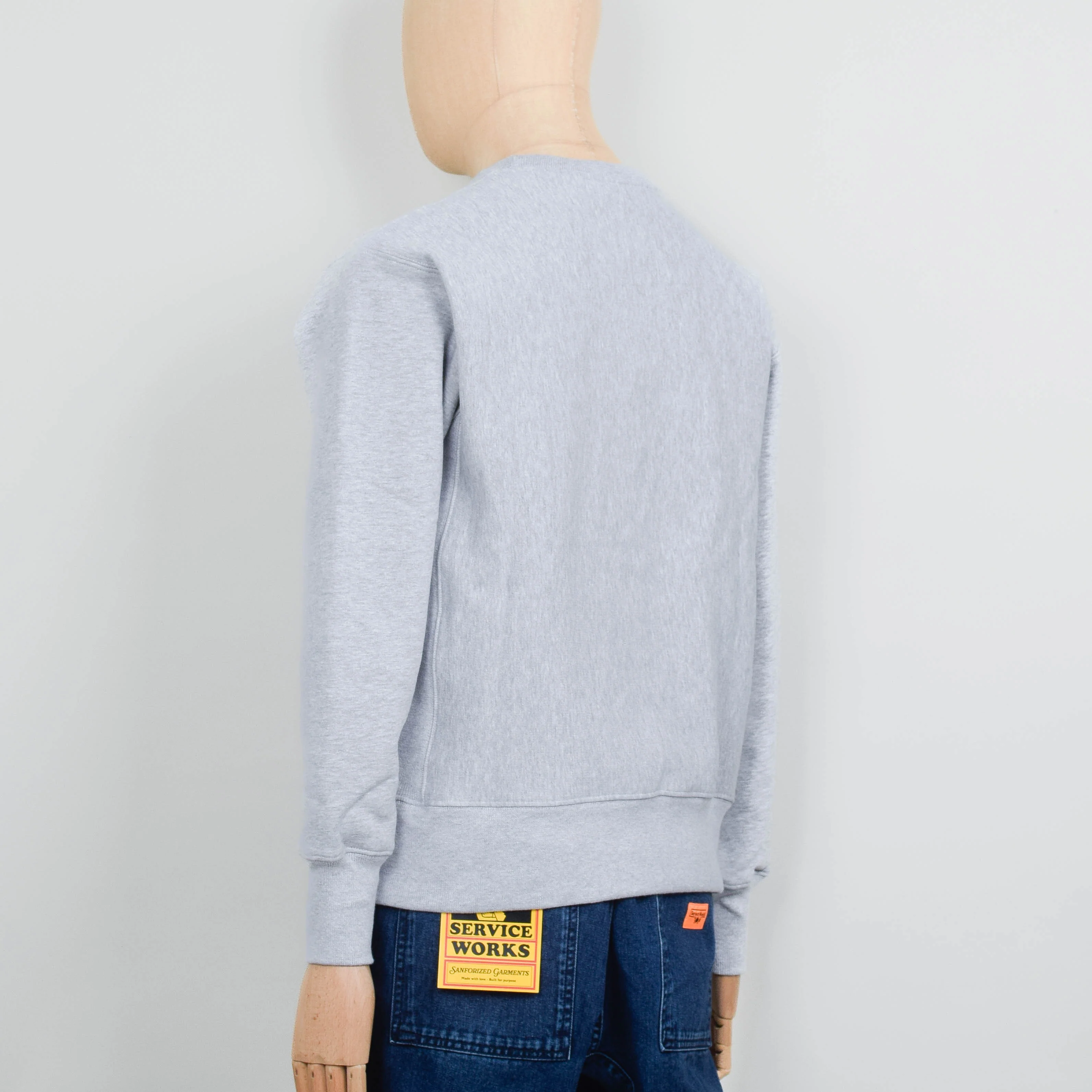 Power Goods Super Weight Crewneck - Heather Grey - Image 3