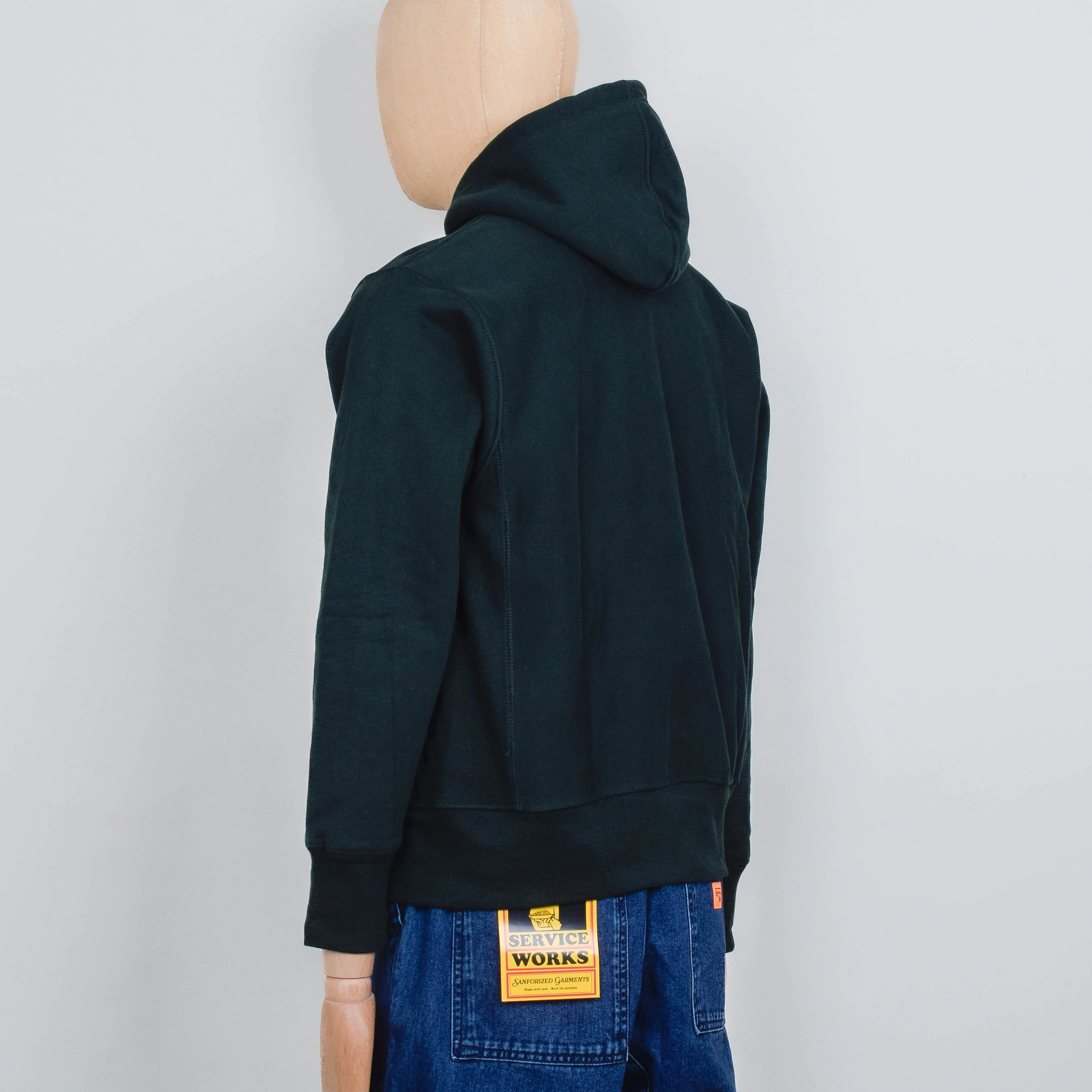 Power Goods Super Weight Hoodie - Forest Green - Image 3