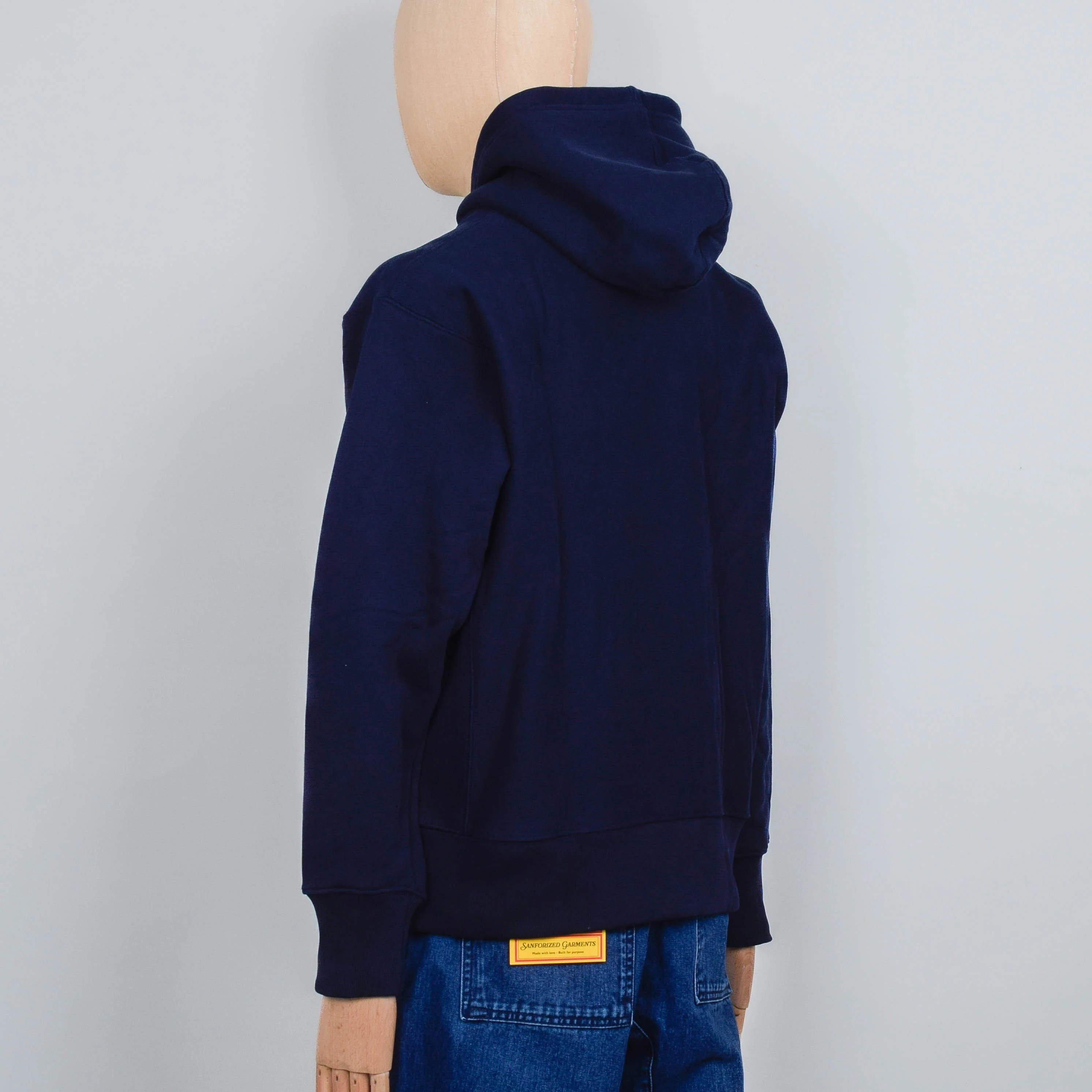 Power Goods Super Weight Hoodie - Navy Blue - Image 3