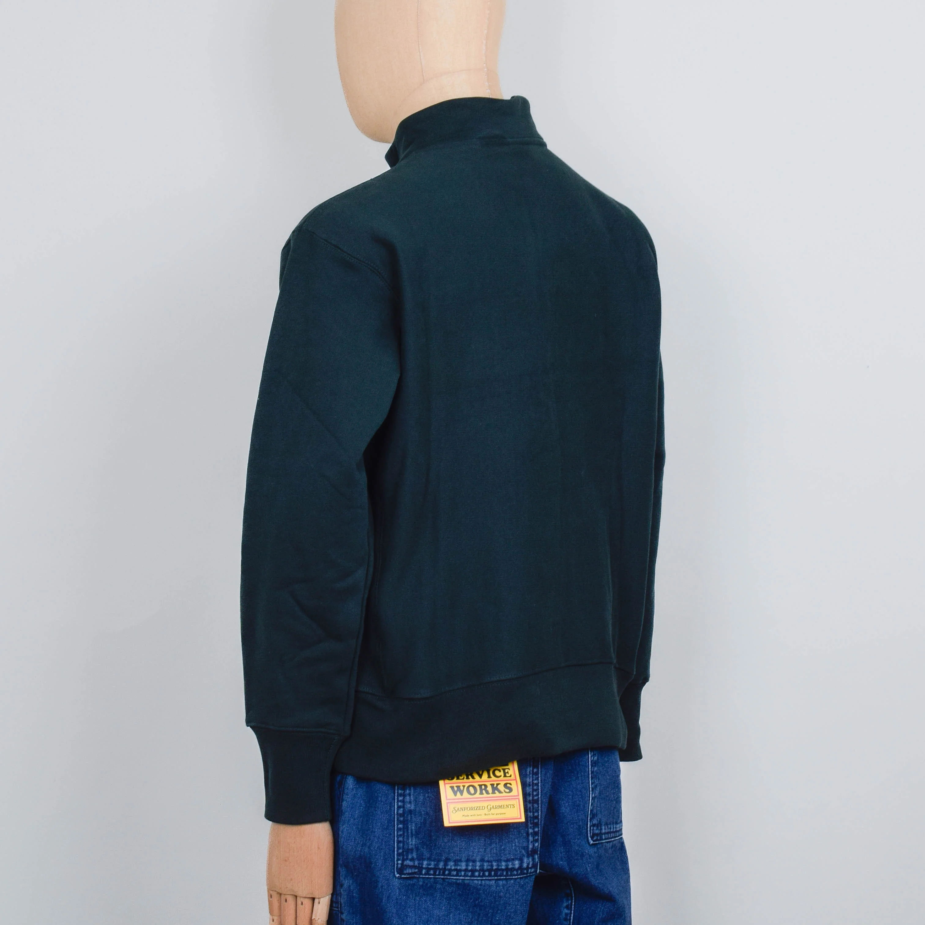 Power Goods Super Weight Quarter Zip - Forest Green - Image 3