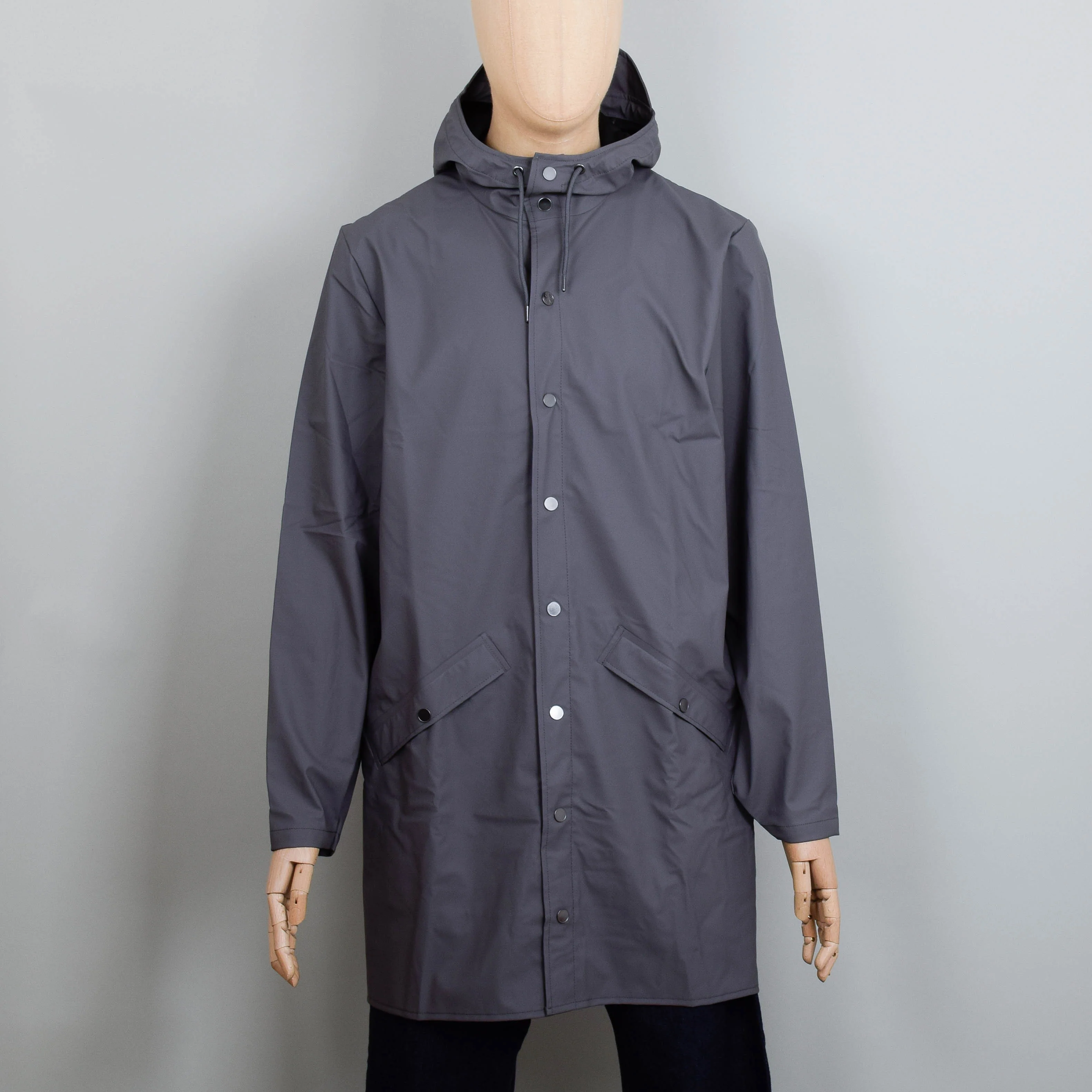 Rains Long Jacket - Grey