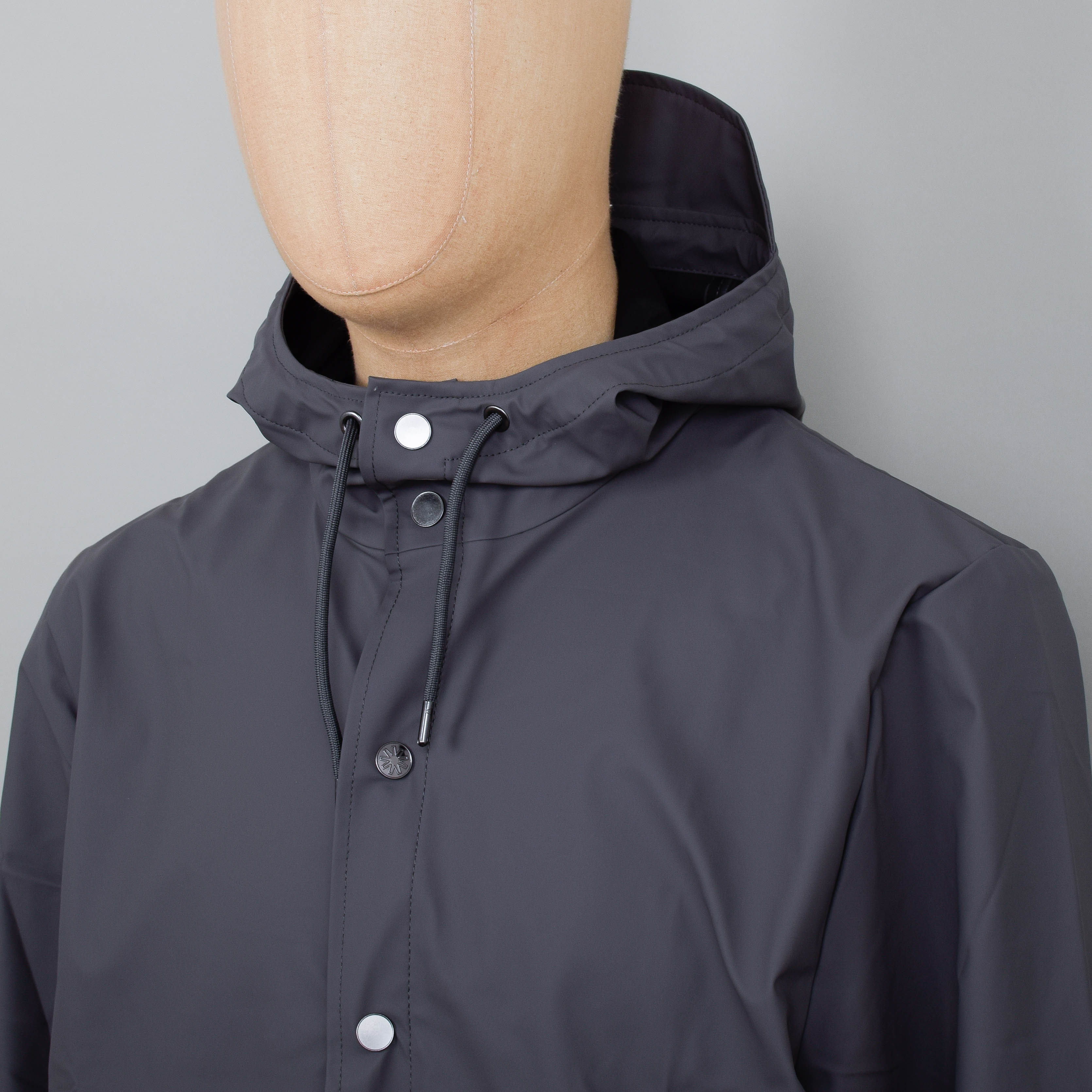 Rains Long Jacket - Grey - Image 2