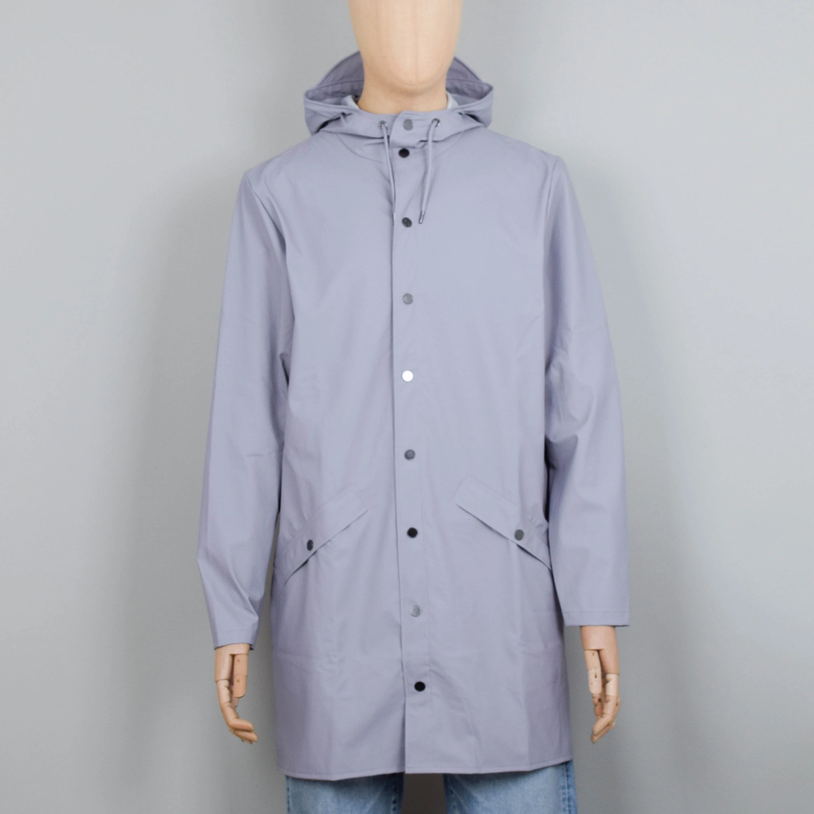 Rains Long Jacket W3 - Flint