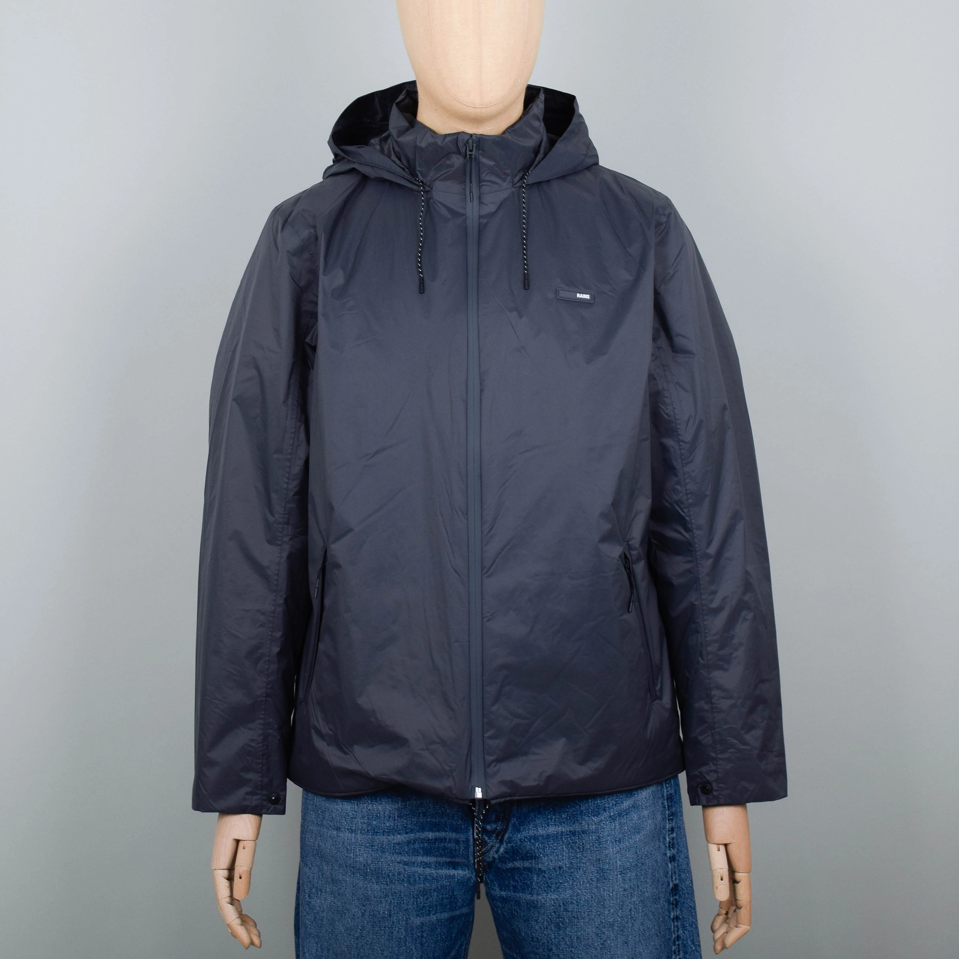Rains Padded Nylon Jacket - Slate