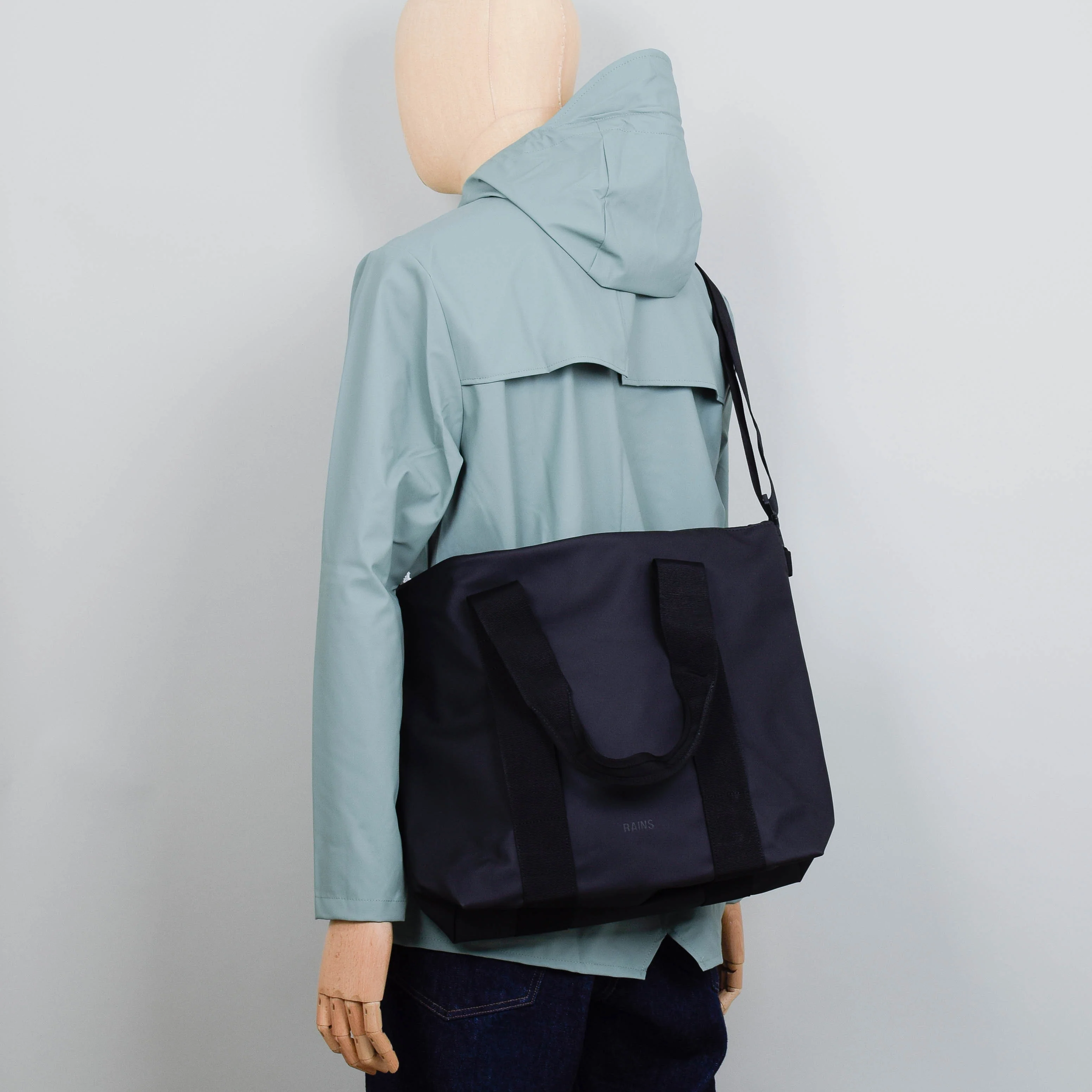 Rains Tote Bag Mini - Black - Image 2
