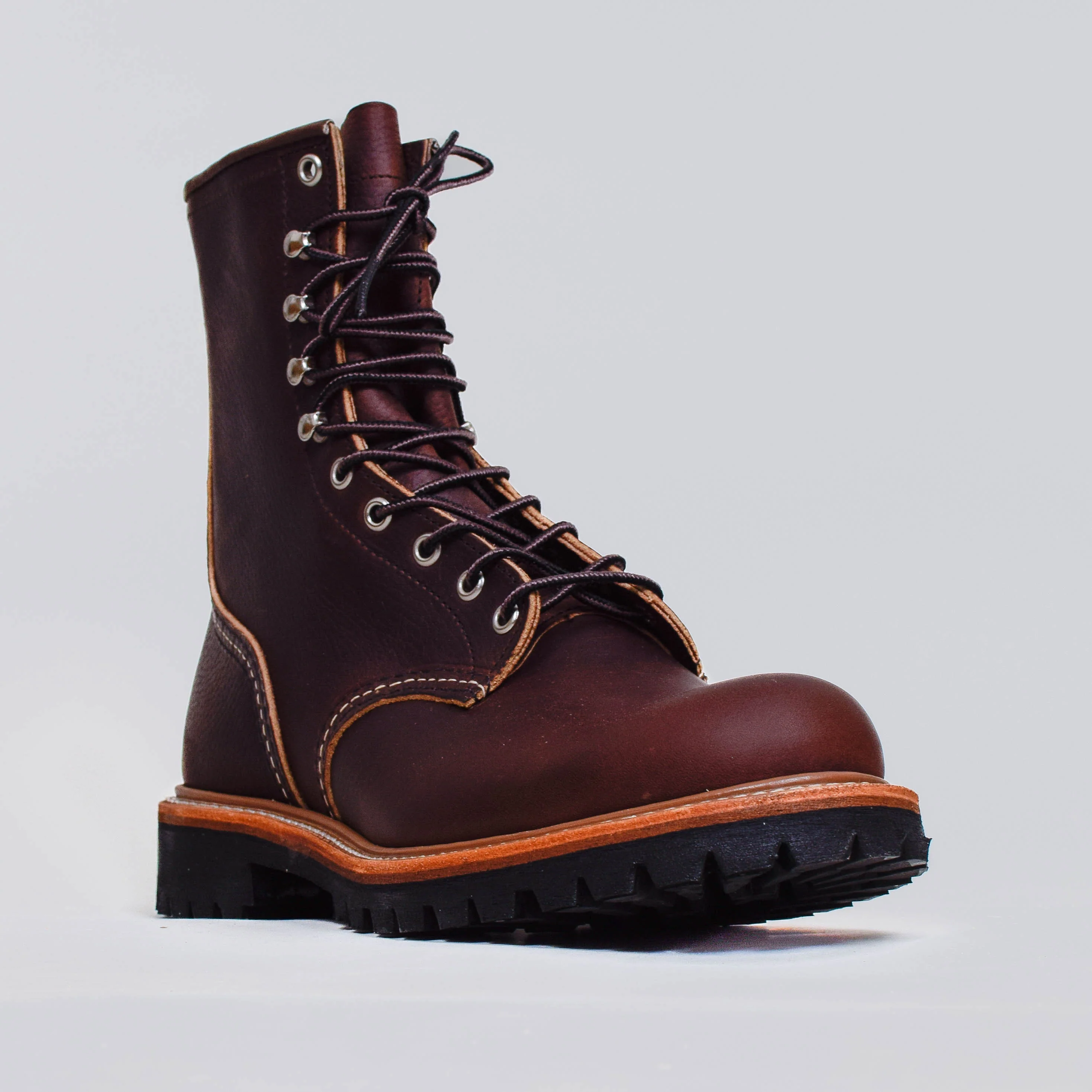 Red Wing 8" Logger Boot - Briar Oil Slick Leather - Image 2