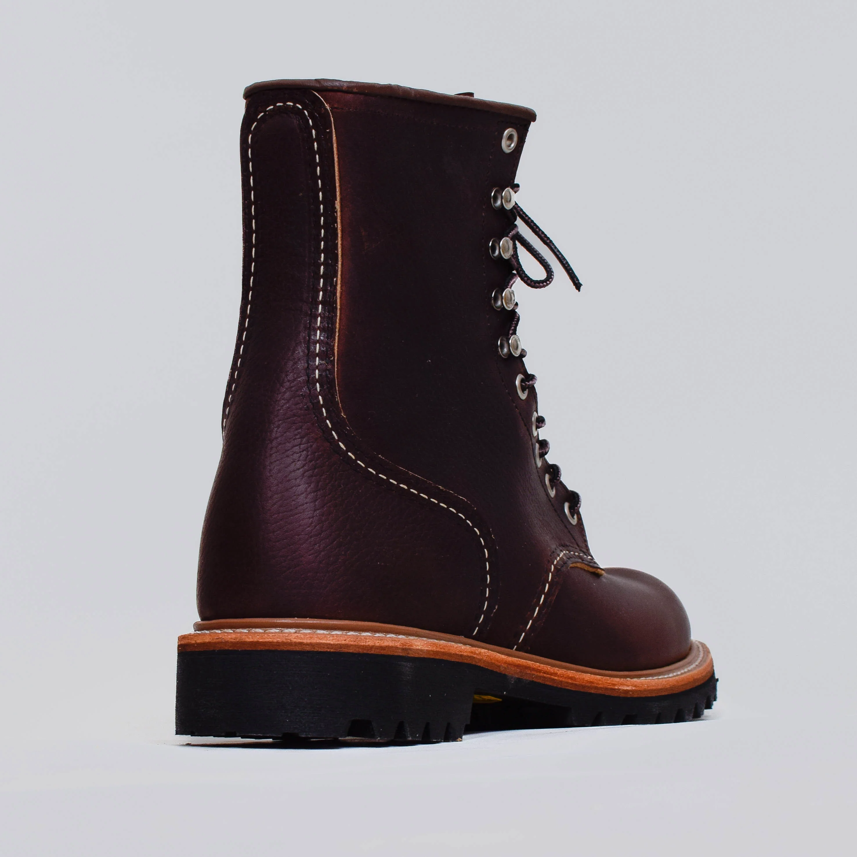 Red Wing 8" Logger Boot - Briar Oil Slick Leather - Image 3