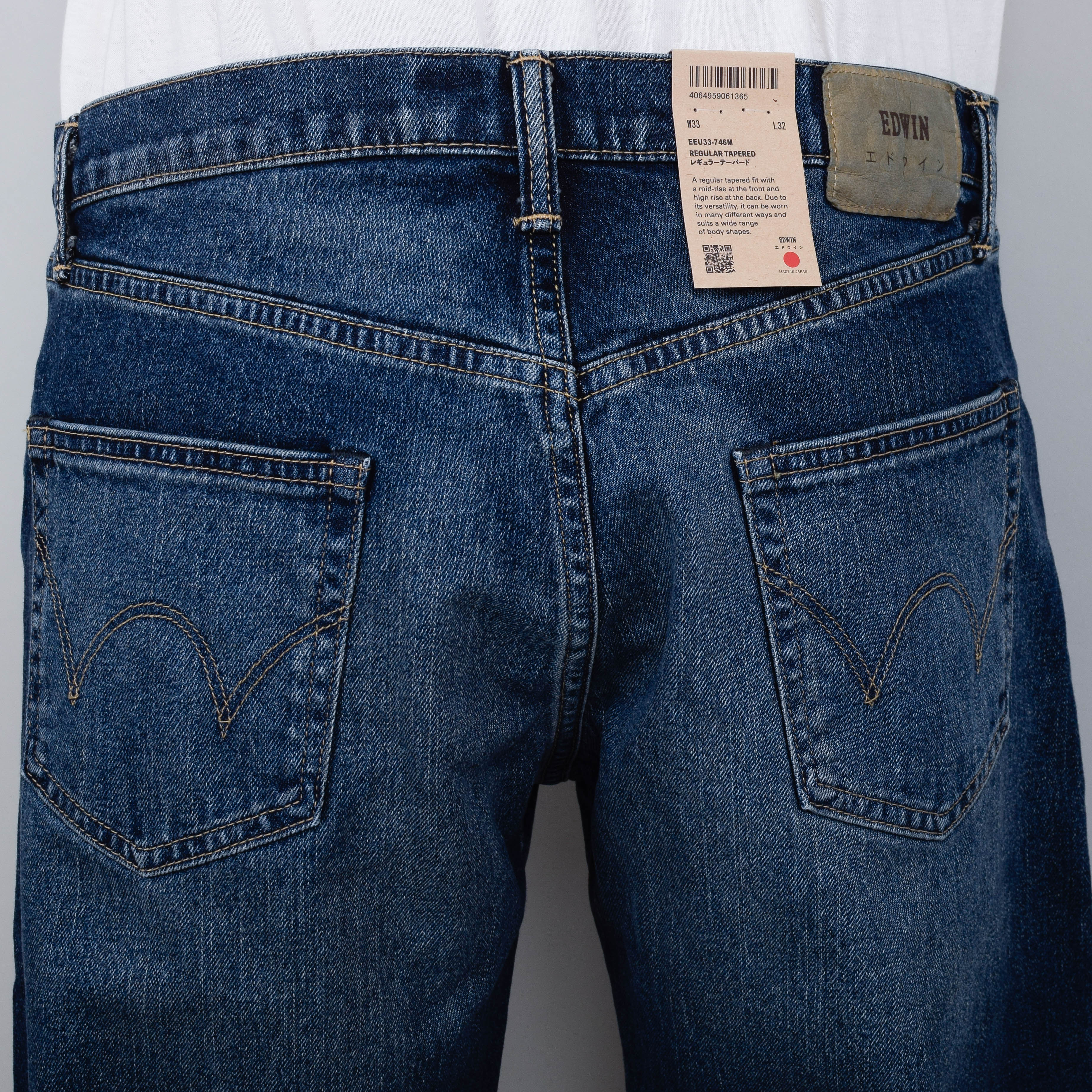 Edwin Regular Tapered Kaihara - Dark Used, Pure Indigo Stretch - Image 3
