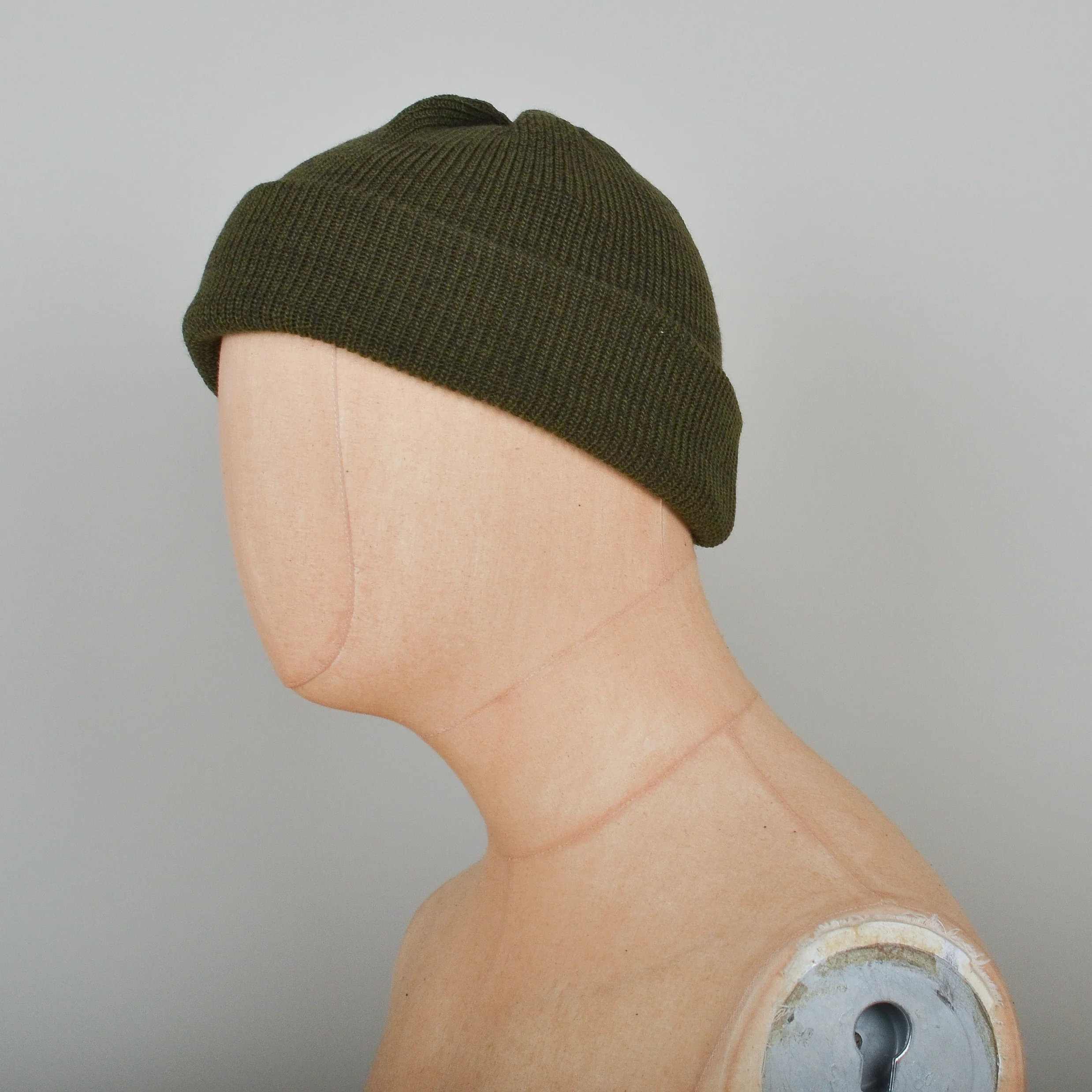 RoToTo Bulky Watch Cap - Olive/Charcoal - Image 2