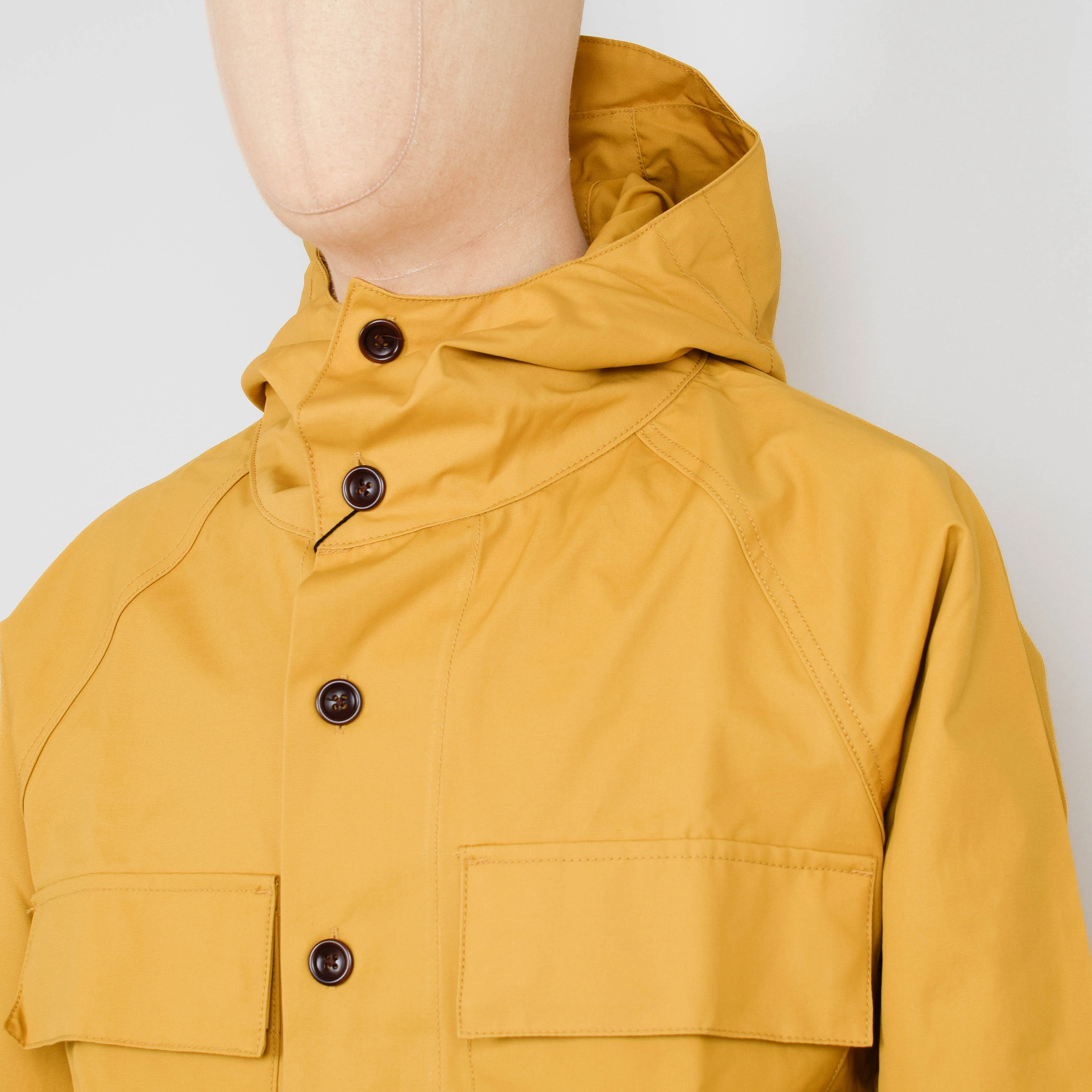 Service Works Allotment Parka Waxed Cotton - Ochre - Image 2