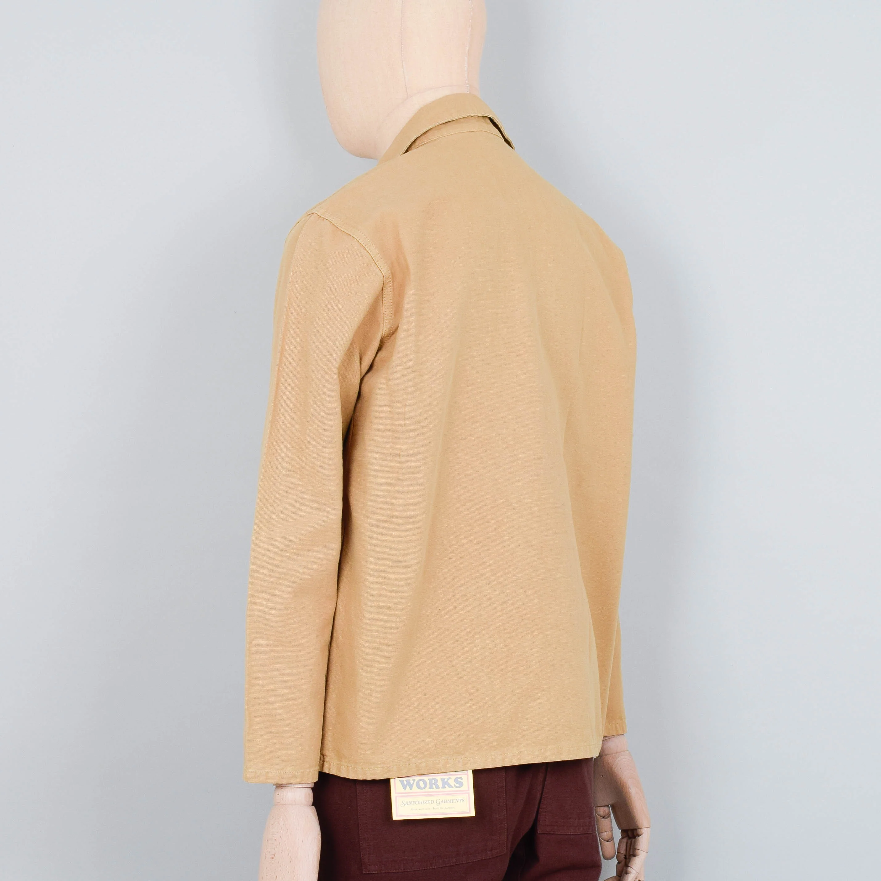 Service Works Canvas Coverall Jacket - Tan - Image 3