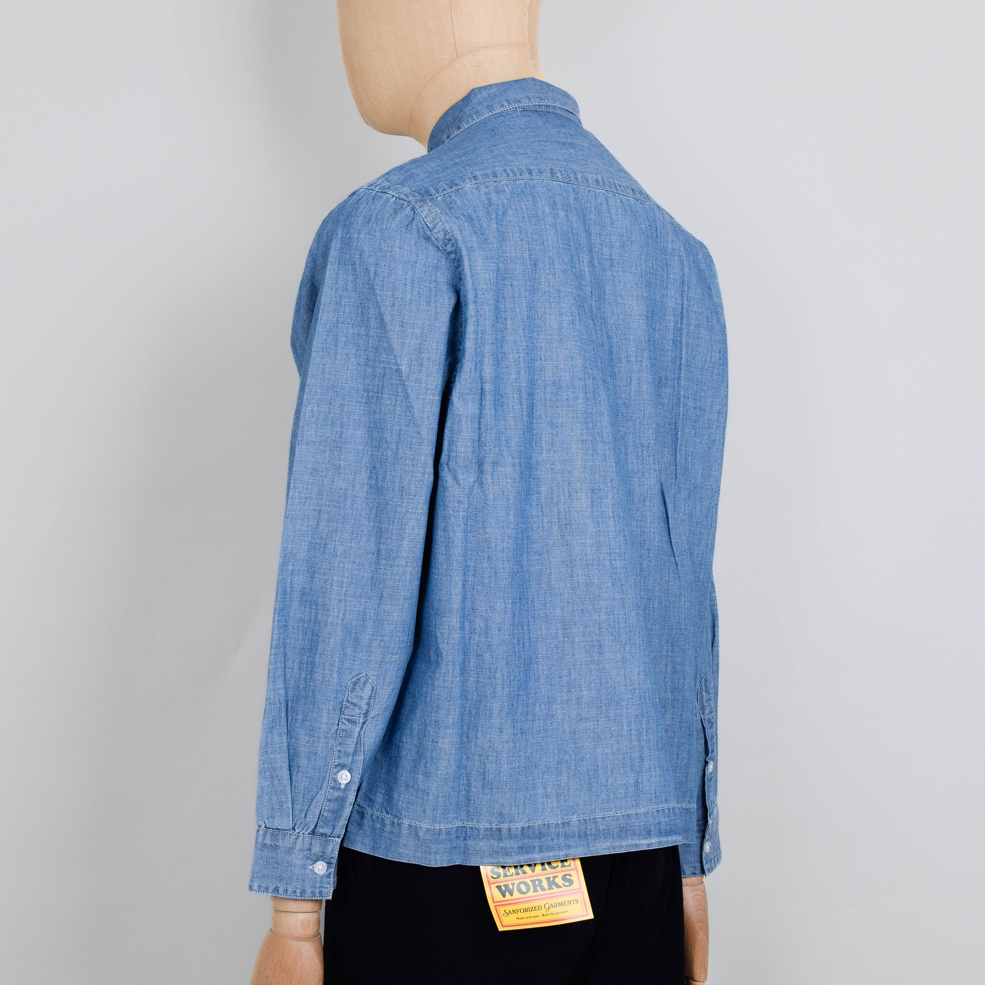 Service Works Chambray Resort Shirt - Light Blue - Image 3