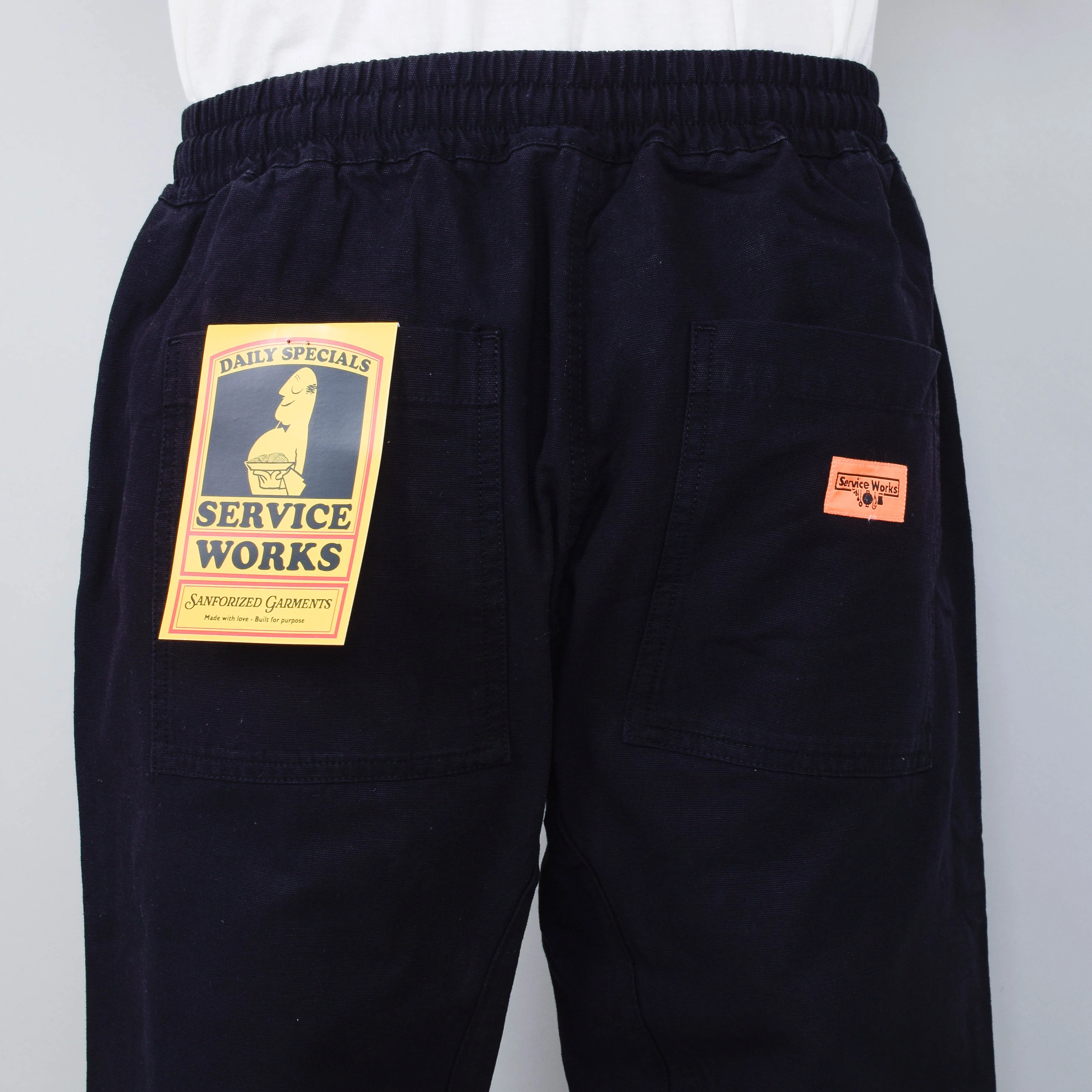 Service Works Classic Canvas Chef Pants - Black - Image 3